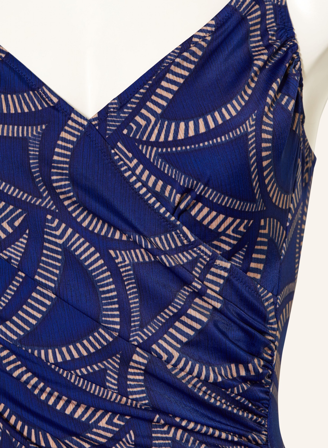 Charmline Shape-Badeanzug TRIBAL FLOW: BLAU / BEIGE