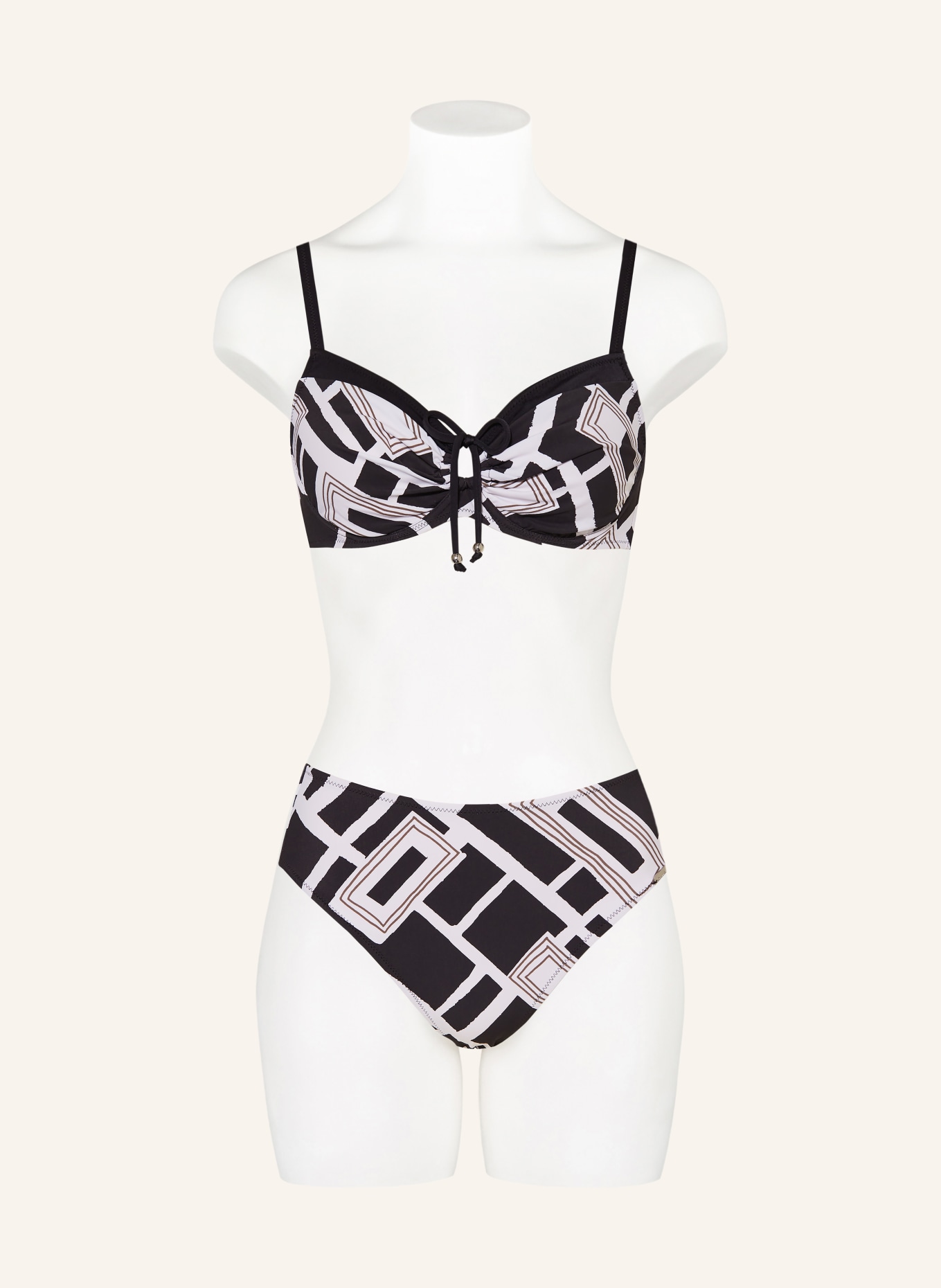 Charmline Bügel-Bikini GRAPHIC FRAME: SCHWARZ / OLIV / WEISS