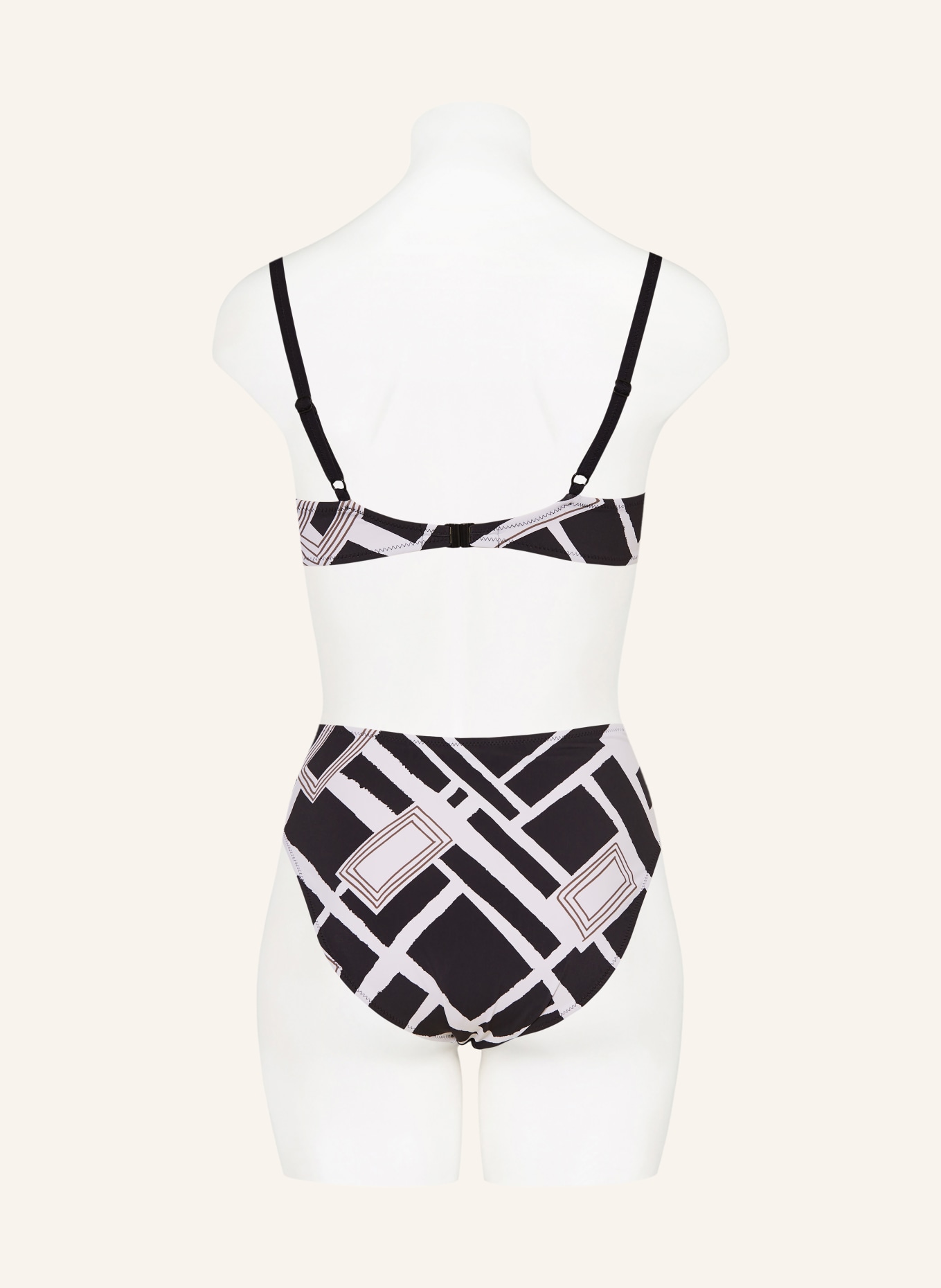 Charmline Bügel-Bikini GRAPHIC FRAME: SCHWARZ / OLIV / WEISS