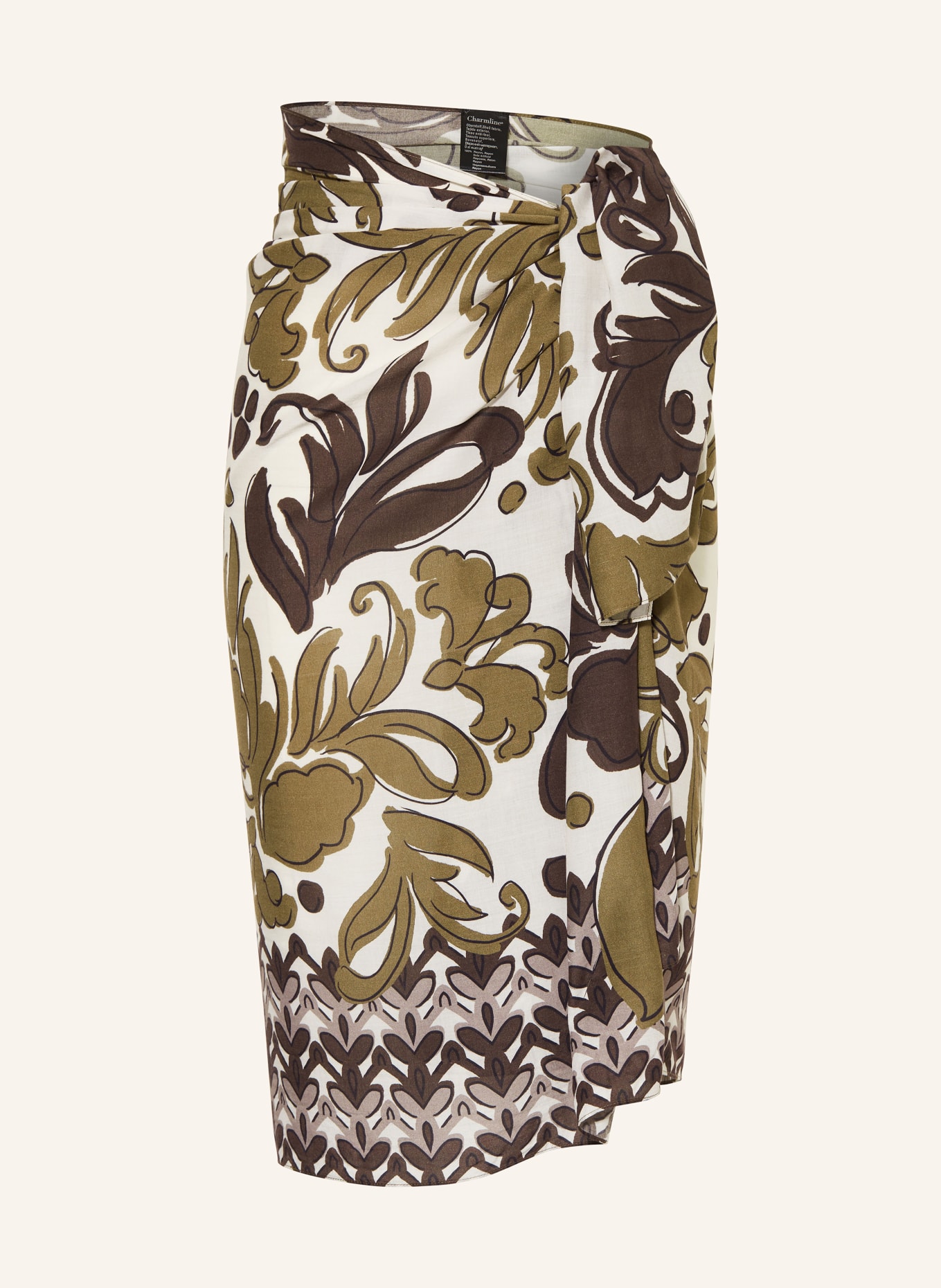 Charmline Pareo ORNAMENT GRACE: BROWN / DARK BROWN / WHITE