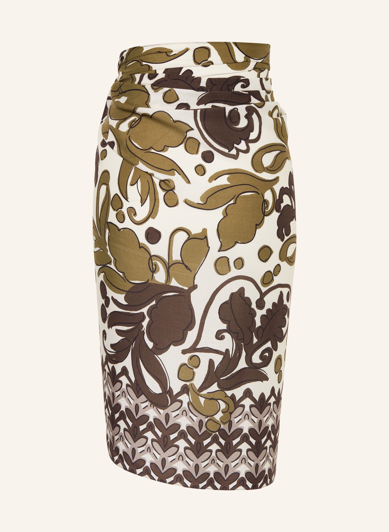 Charmline Pareo ORNAMENT GRACE: BROWN / DARK BROWN / WHITE