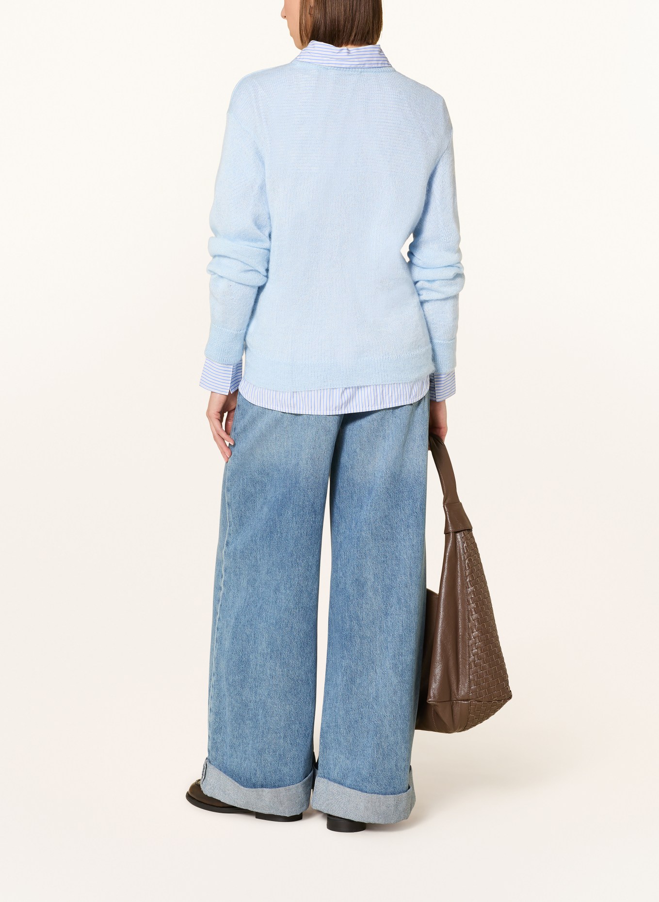 ARMEDANGELS Pullover mit Mohair: HELLBLAU