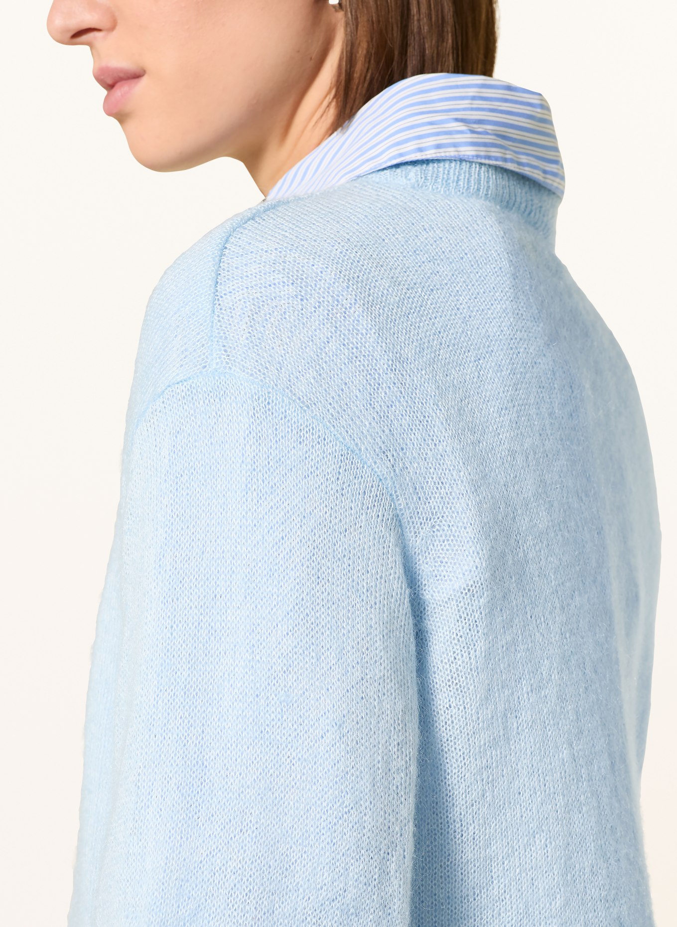 ARMEDANGELS Pullover mit Mohair: HELLBLAU