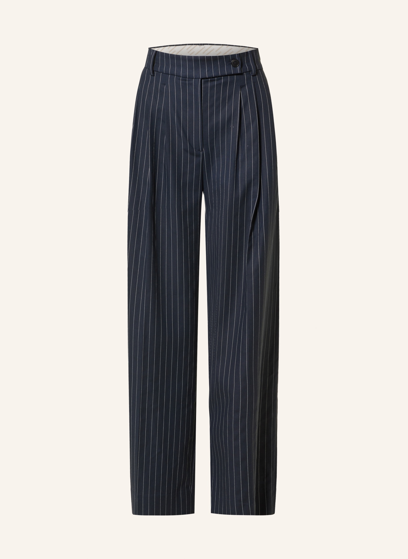 ARMEDANGELS Marlenehose KAAYUA: DUNKELBLAU / WEISS