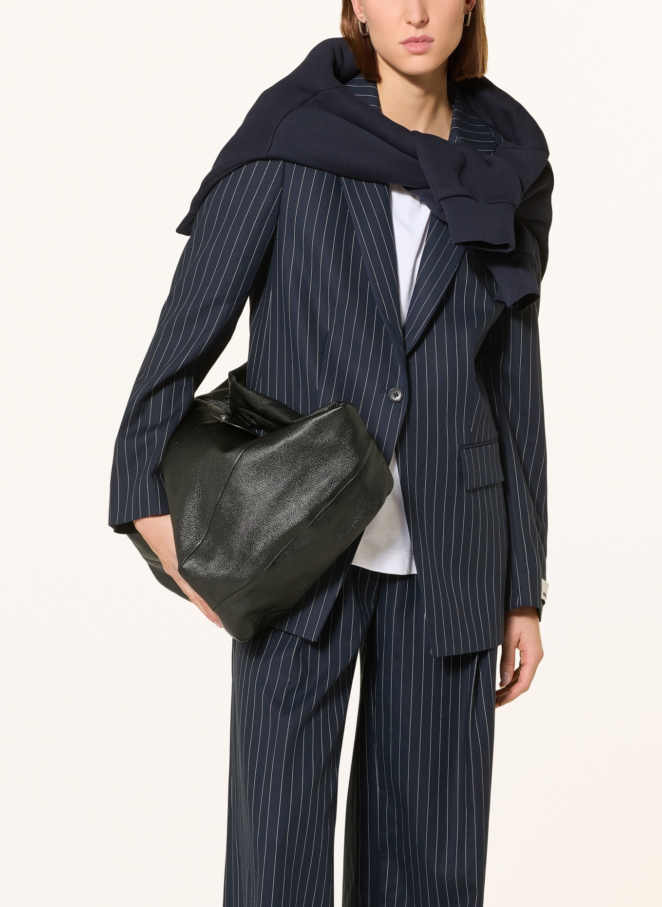 ARMEDANGELS Blazer MIKULAA: DUNKELBLAU / WEISS