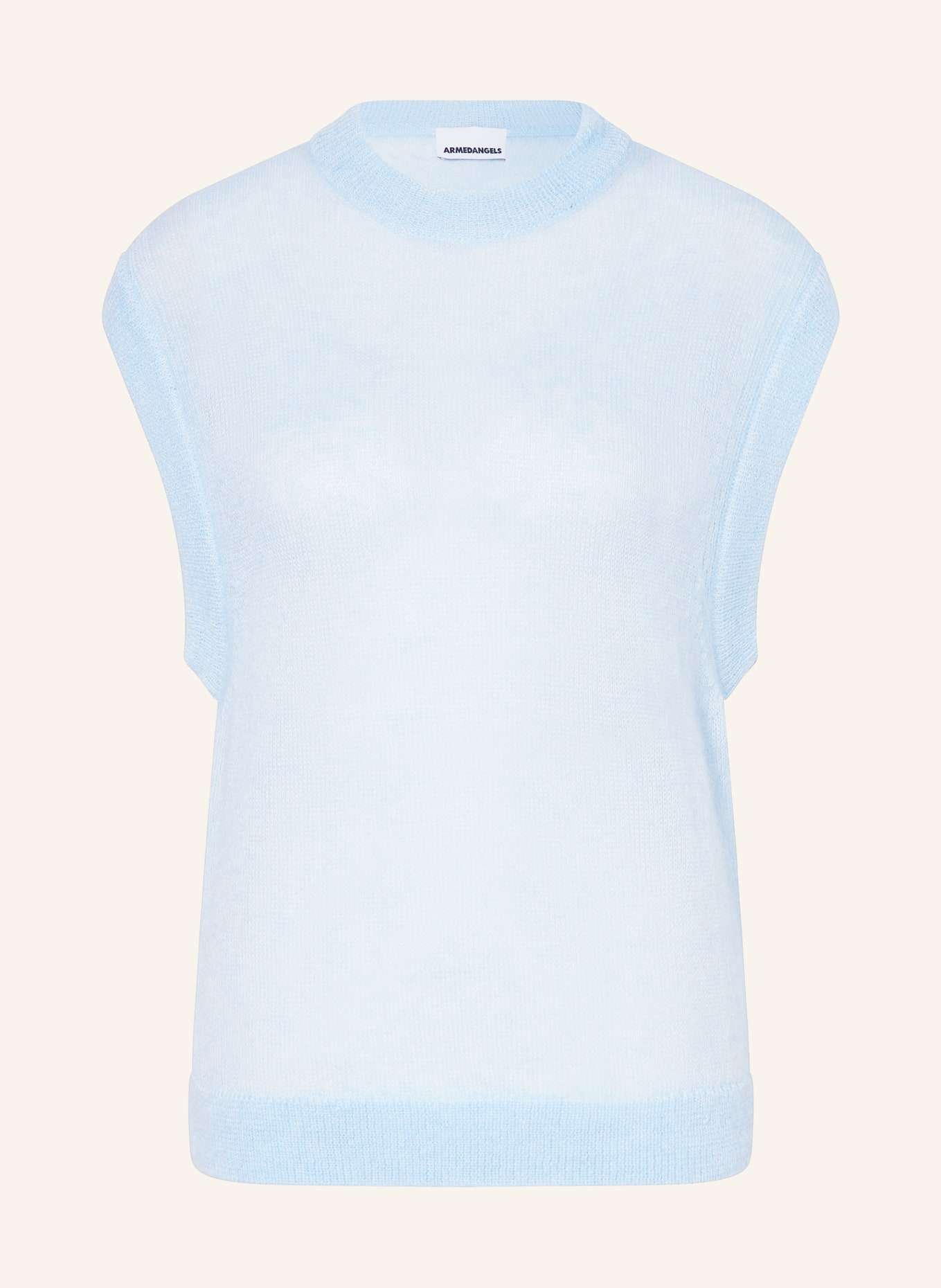 ARMEDANGELS Sleeveless sweater with mohair: LIGHT BLUE