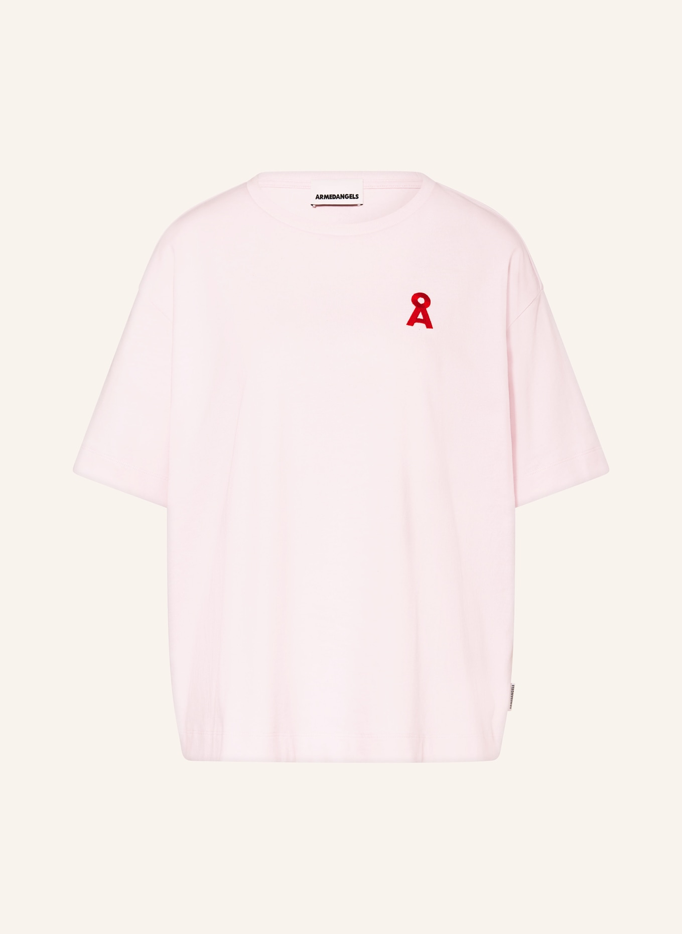 ARMEDANGELS Tričko GIANNAA CHAANGE: RŮŽOVÁ / ČERVENÁ