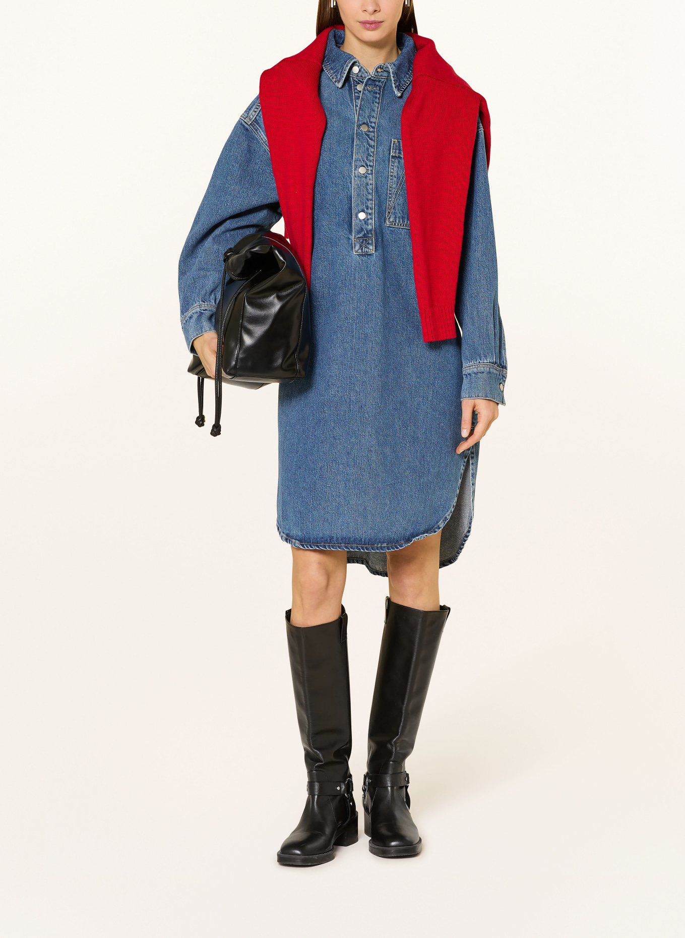 ARMEDANGELS džínové šaty: MODRÁ