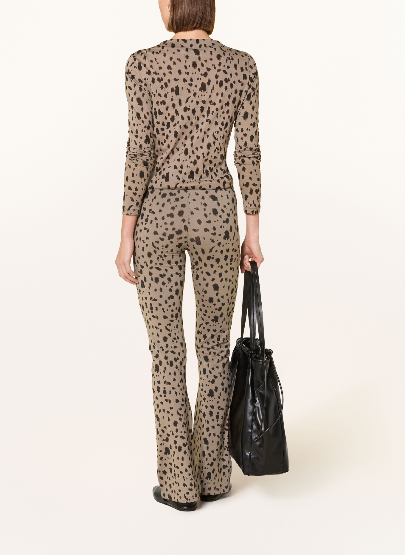 ARMEDANGELS Longsleeve: TAUPE / DUNKELBRAUN / SCHWARZ