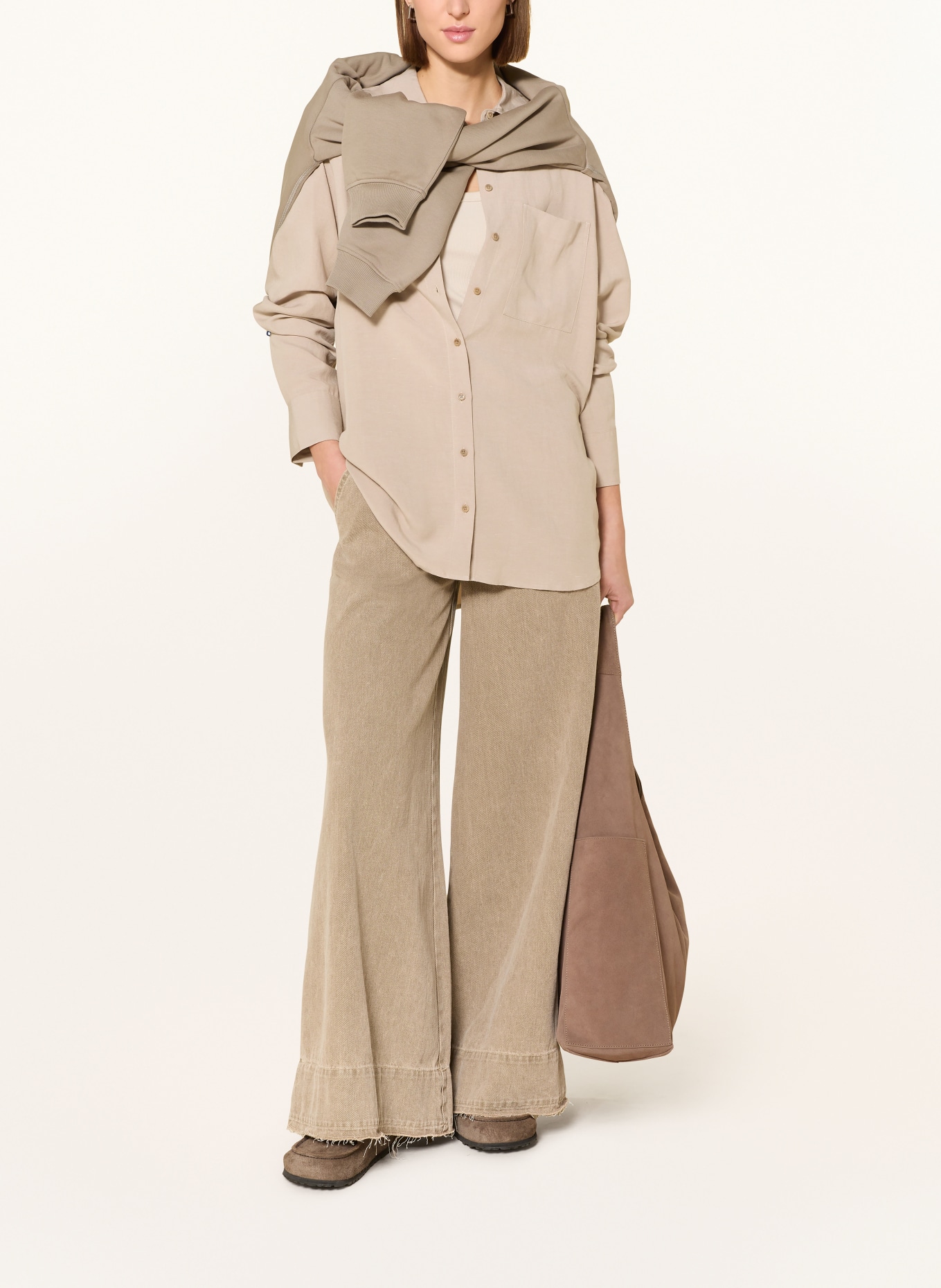 ARMEDANGELS Hemdbluse: BEIGE