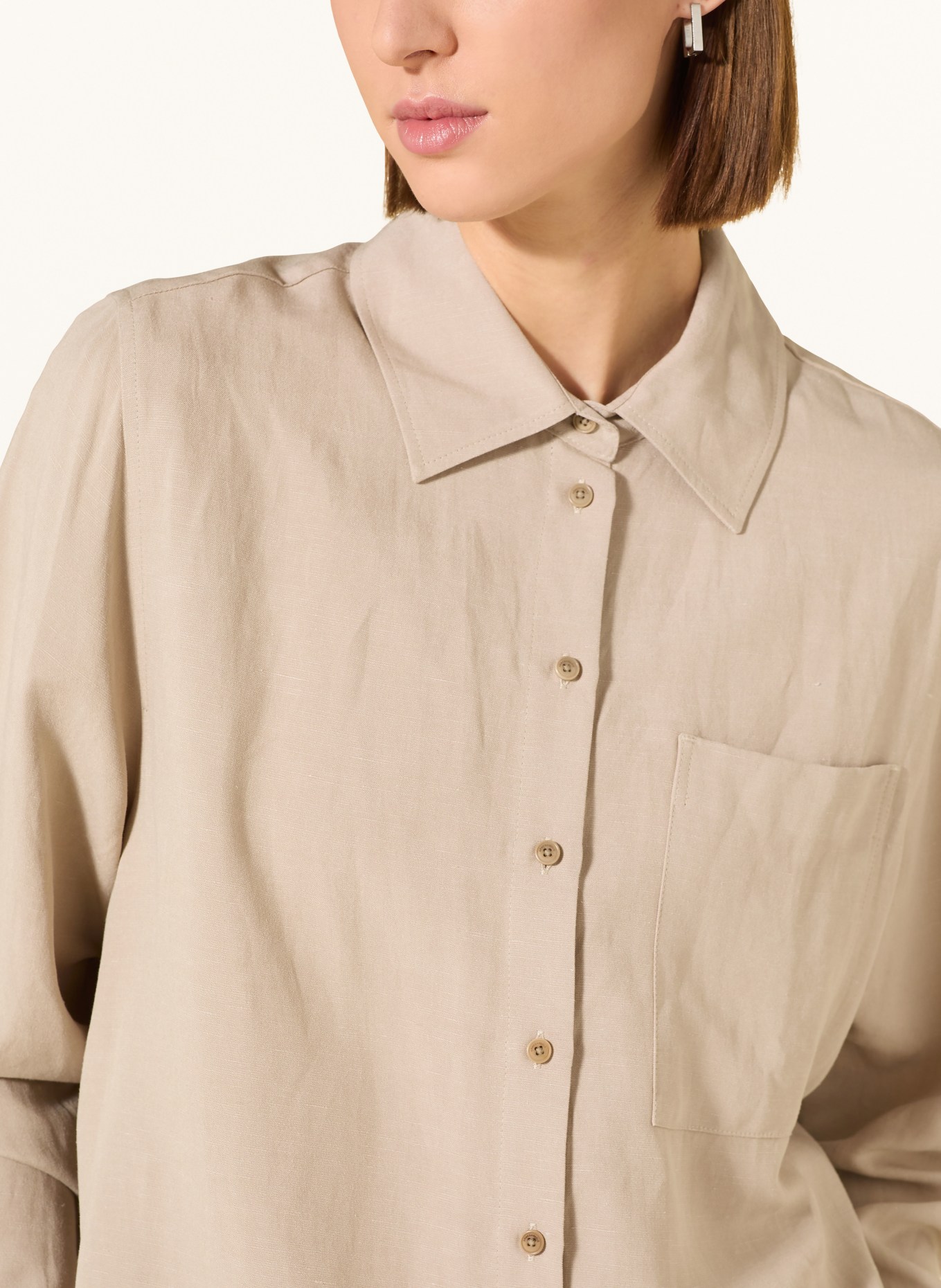 ARMEDANGELS Hemdbluse: BEIGE