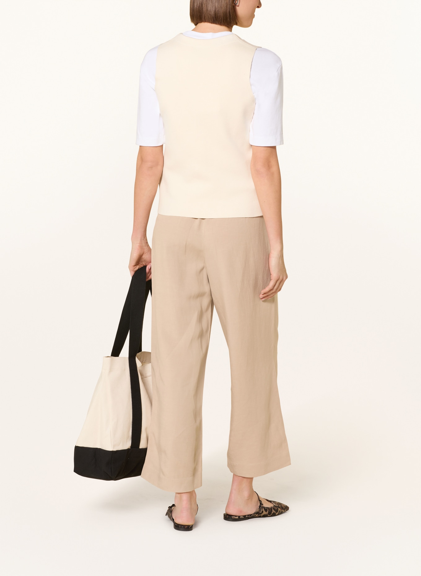 ARMEDANGELS kamizelka z dzianiny: KREMOWY