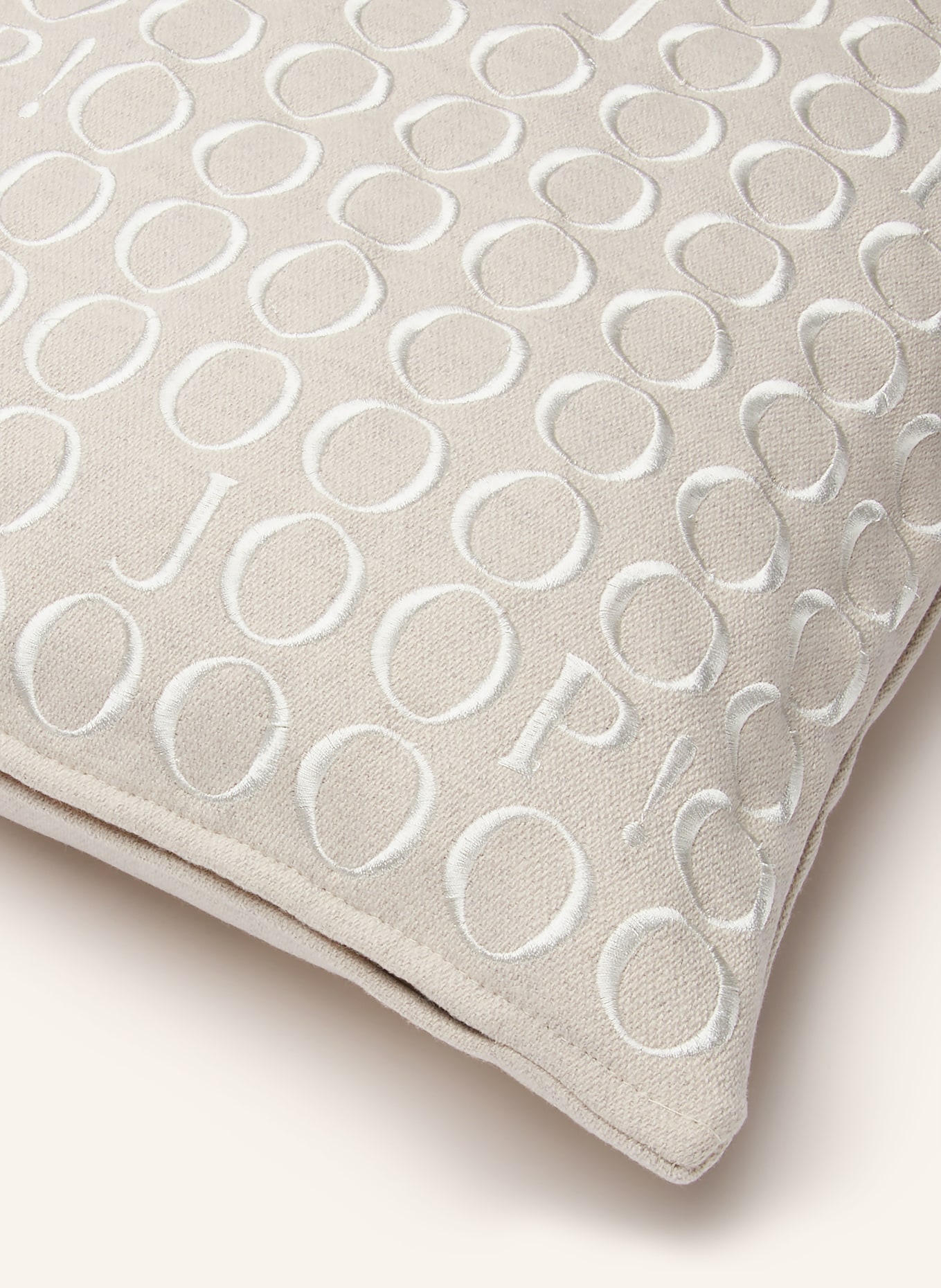JOOP! Dekokissenhülle J!FINE: BEIGE / WEISS