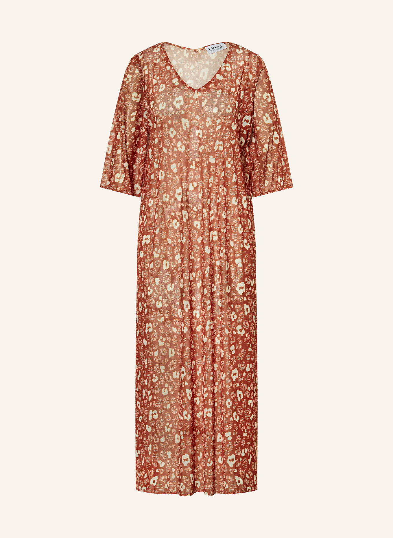 Lidea Strandkleid GILDED WILD: COGNAC / CREME