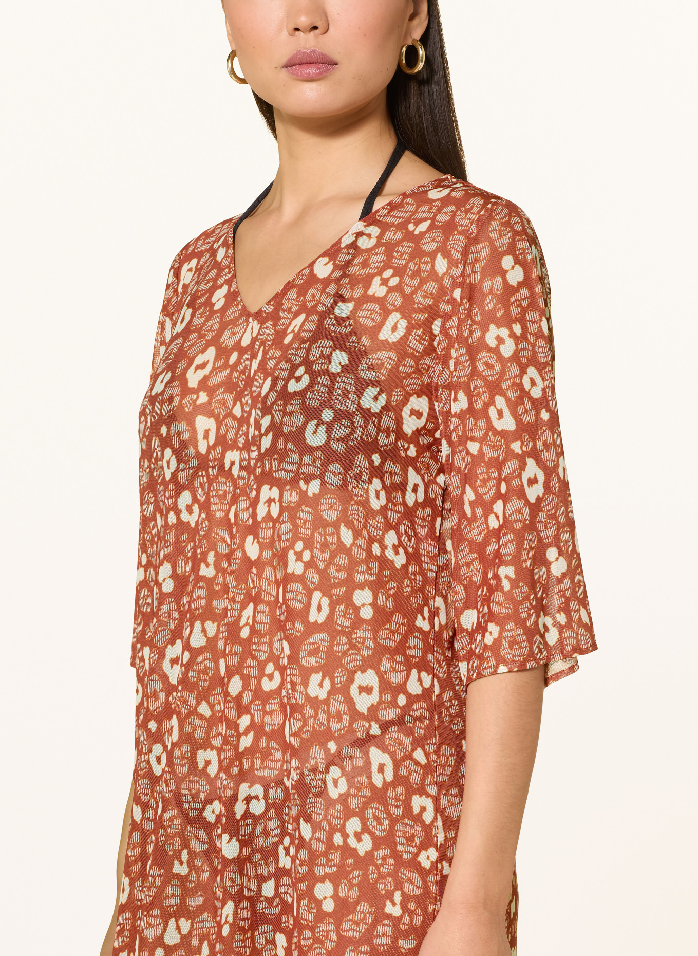 Lidea Strandkleid GILDED WILD: COGNAC / CREME