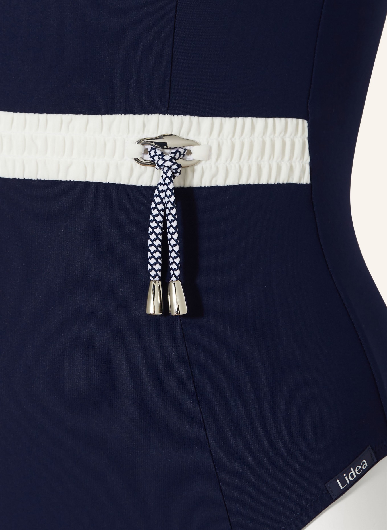 Lidea NAUTIC EDGE Swimsuit: DARK BLUE / WHITE