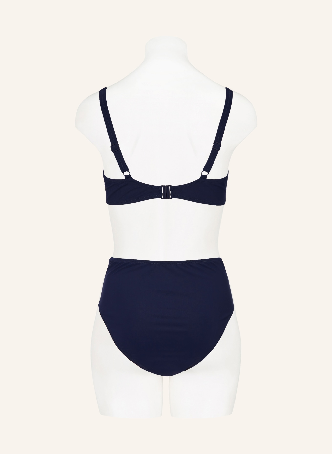 Lidea Spodenki bikini z wysokim stanem NAUTIC EDGE: GRANATOWY / BIAŁY