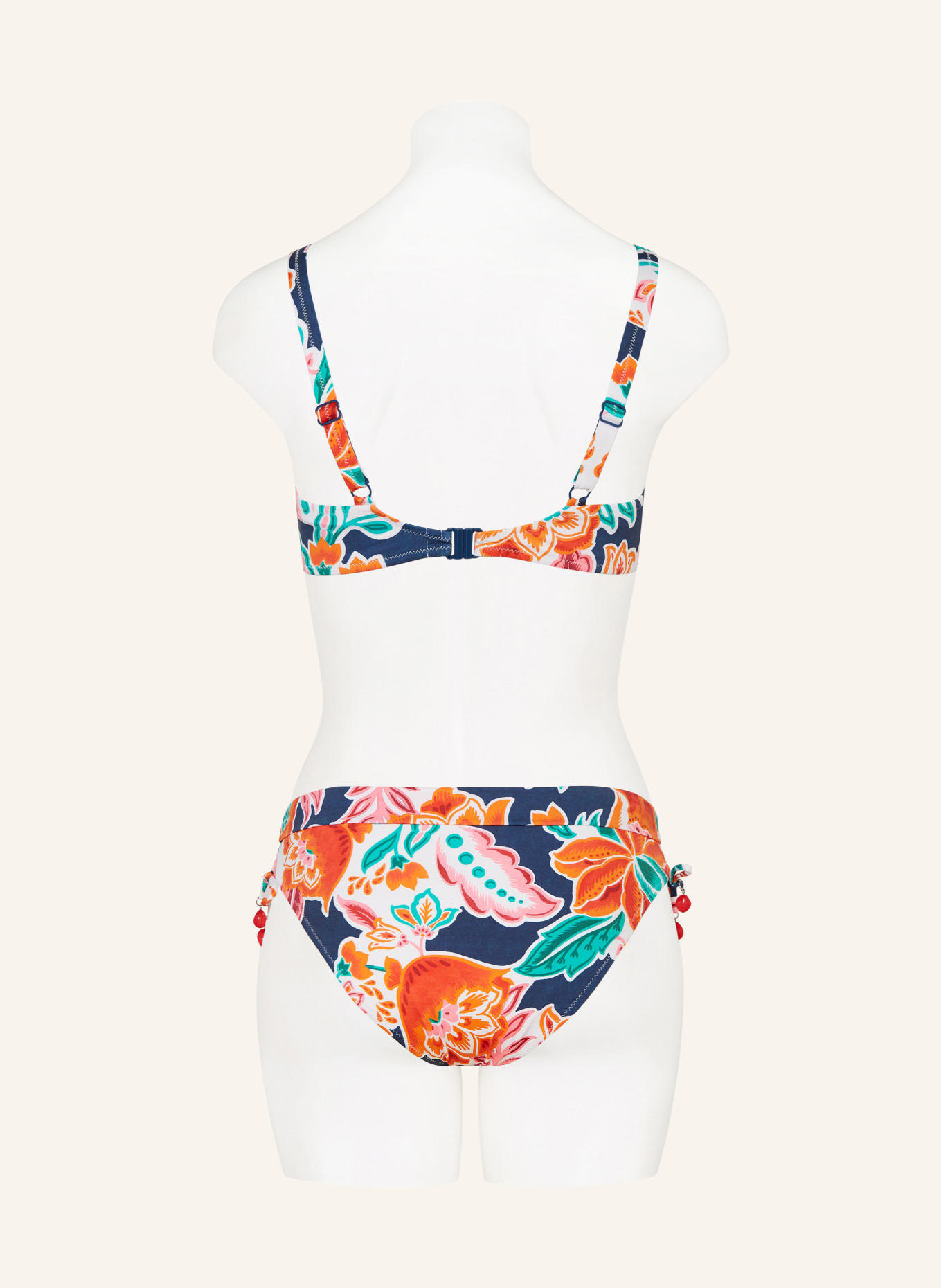 Lidea Basic-Bikini-Hose PETAL PATCH: DUNKELBLAU / ORANGE / DUNKELGRÜN