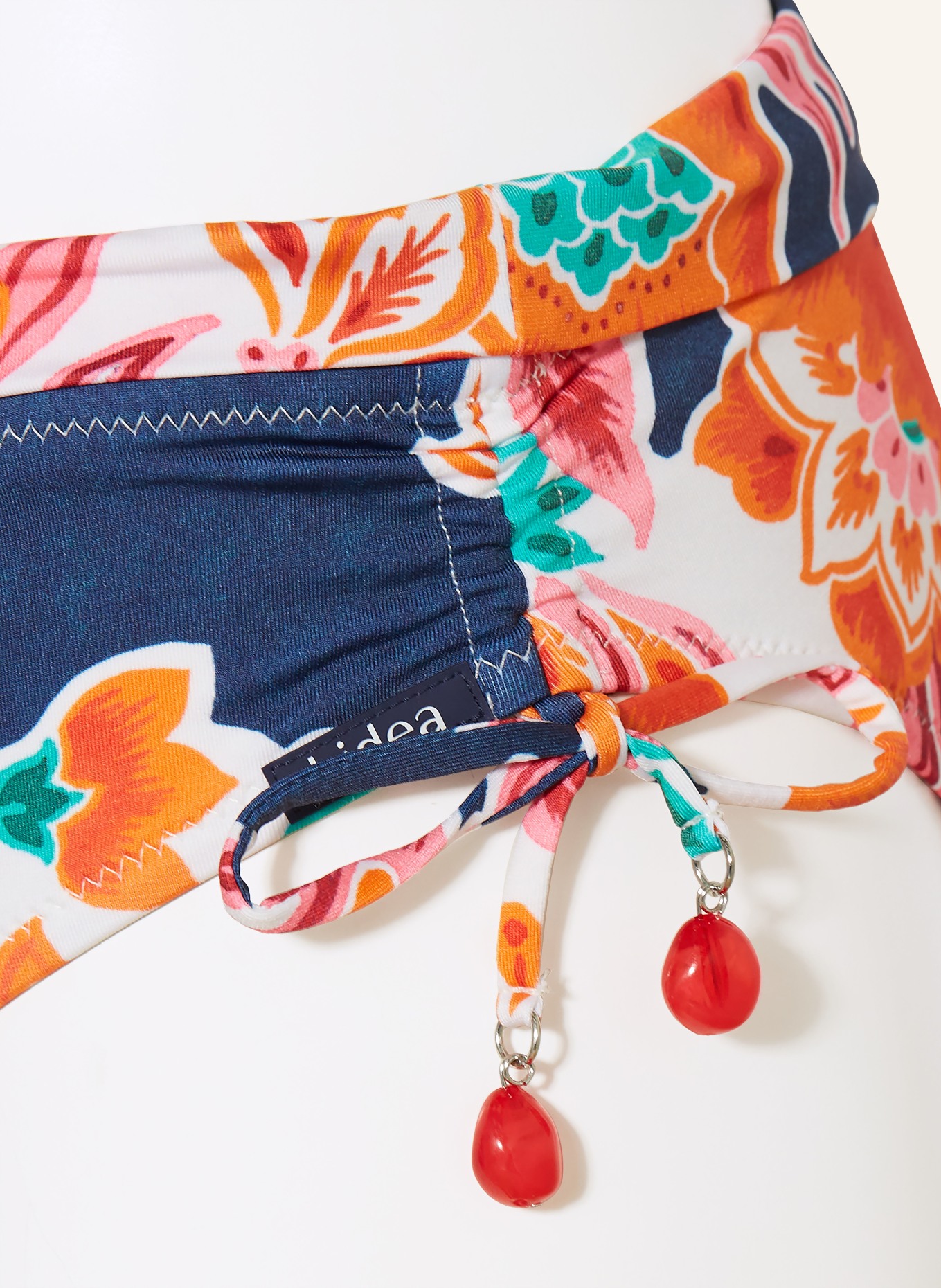 Lidea Basic-Bikini-Hose PETAL PATCH: DUNKELBLAU / ORANGE / DUNKELGRÜN