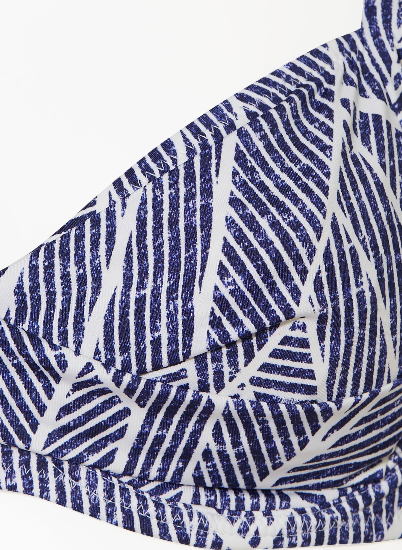 Lidea Beugelbikinitop INDIGO GRID: DONKERBLAUW / WIT