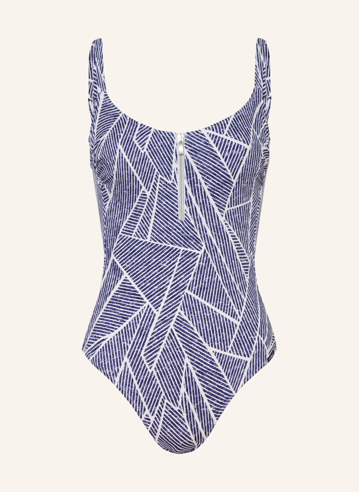 Lidea Badeanzug INDIGO GRID: DUNKELBLAU / WEISS