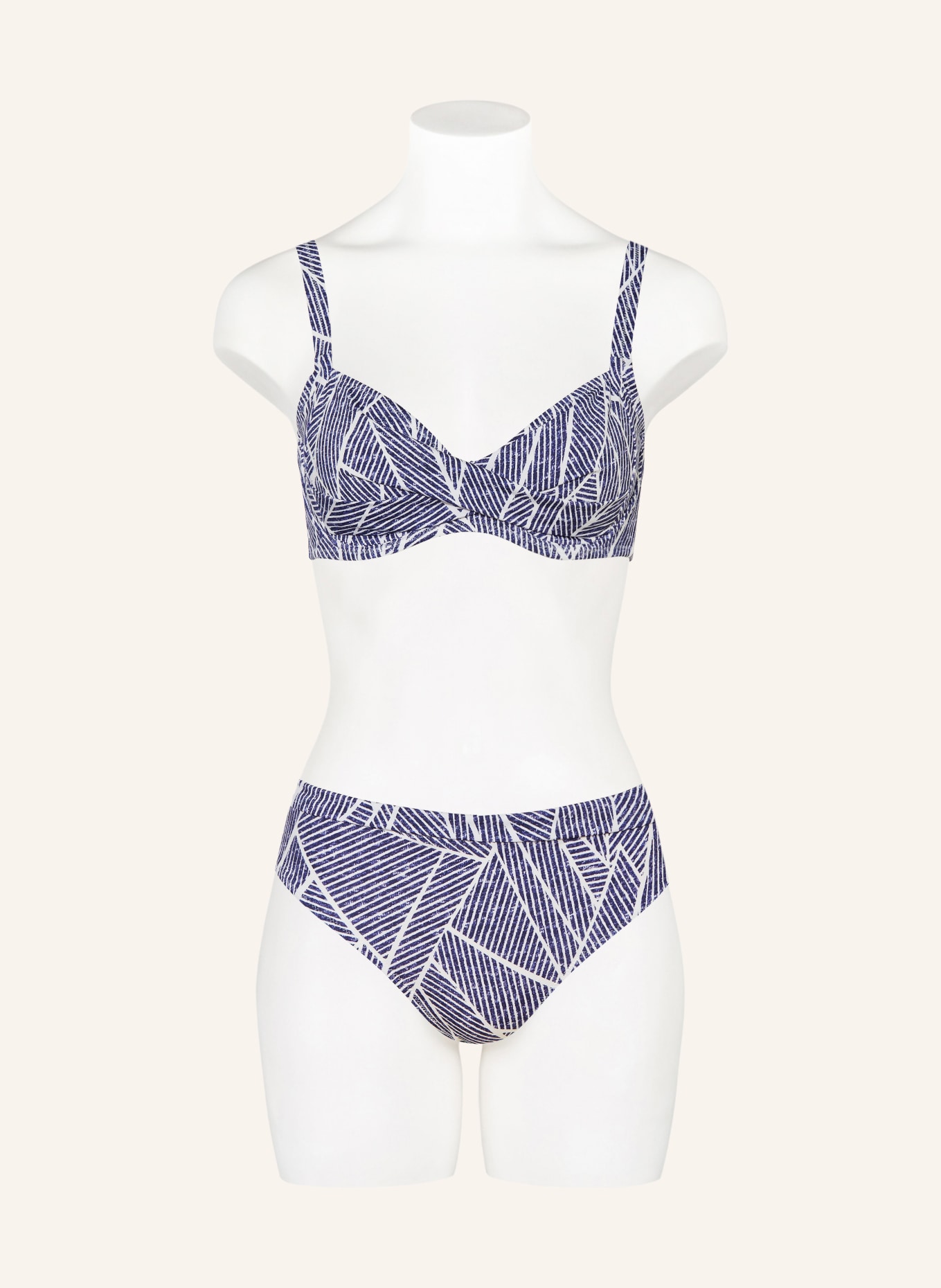 Lidea Basic bikinibroekje INDIGO GRID: DONKERBLAUW / WIT