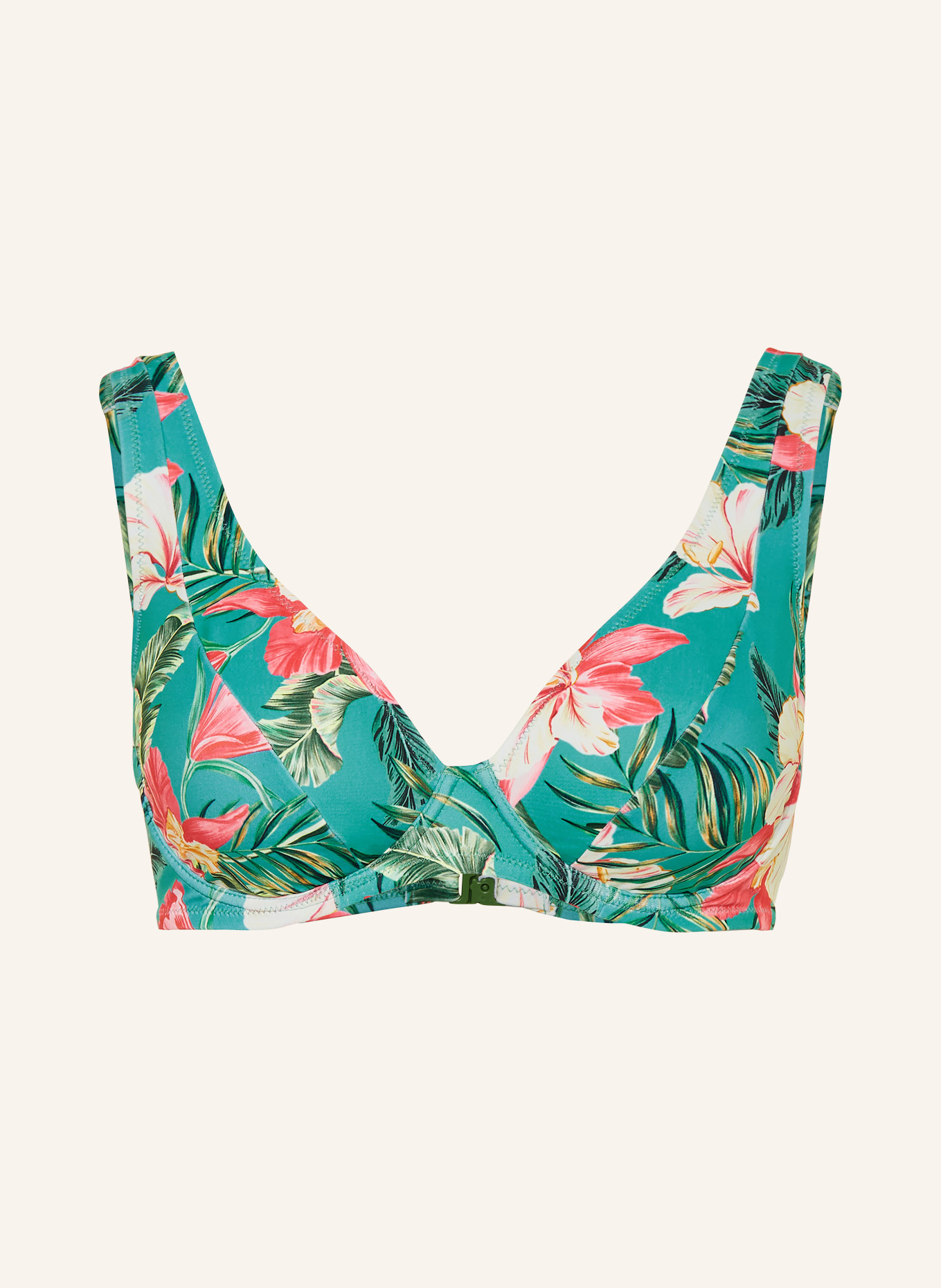 Lidea Bügel-Bikini-Top TROPIC JOY: GRÜN / HELLROT / HELLGELB