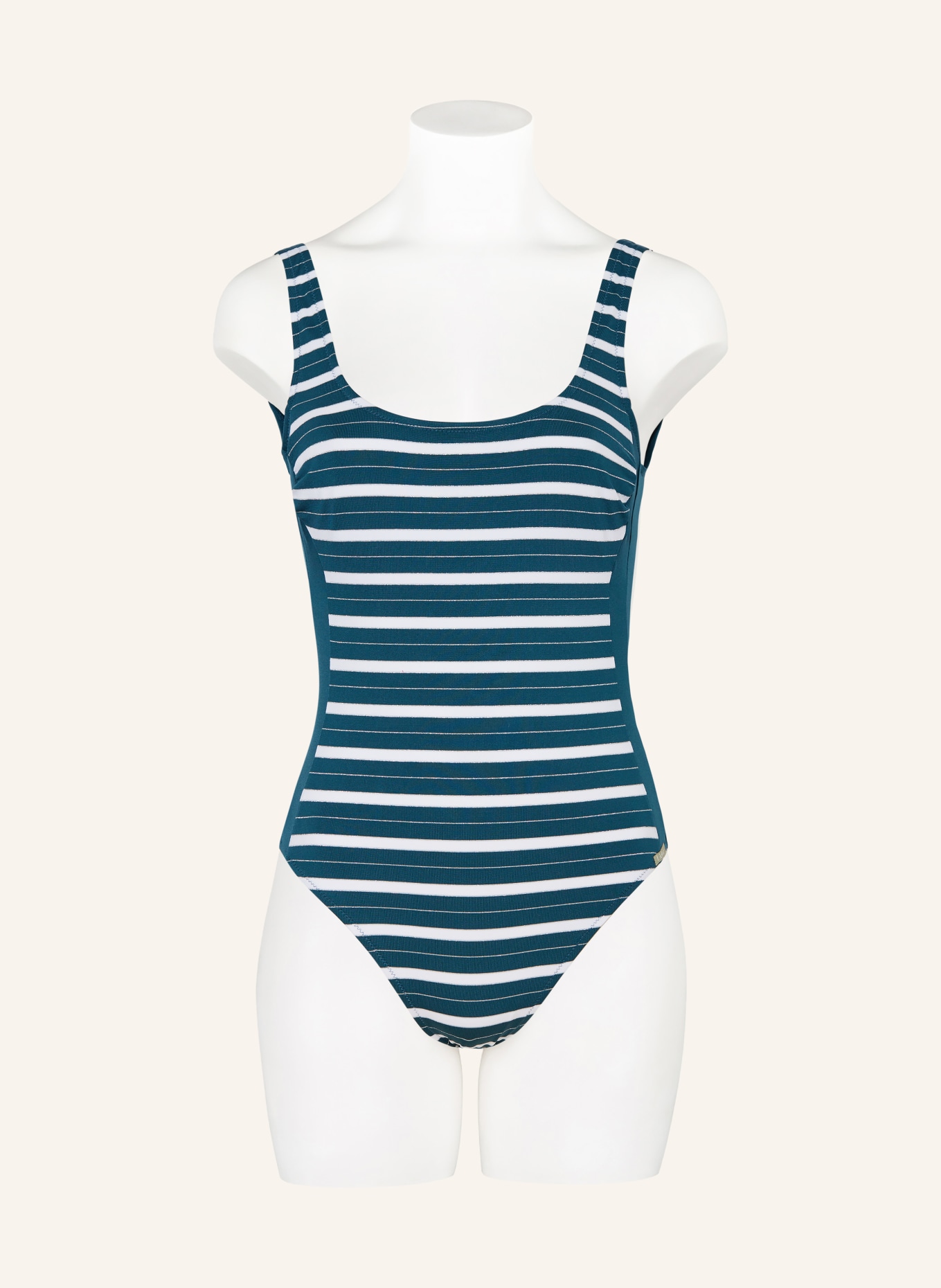 Lidea Badpak STRIVE STRIPE: PETROL / ZILVER / WIT