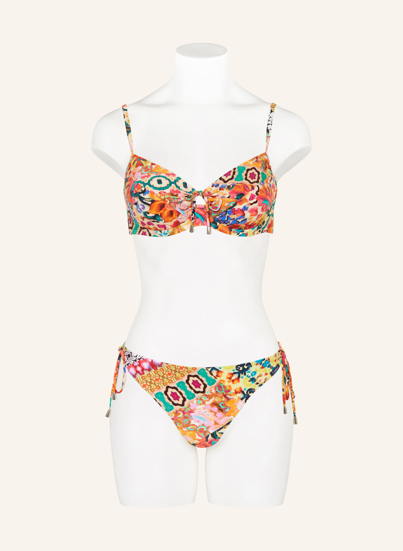 Lidea Bügel-Bikini-Top VIVA VIBE mit Cut-out: ORANGE / PINK / BLAU