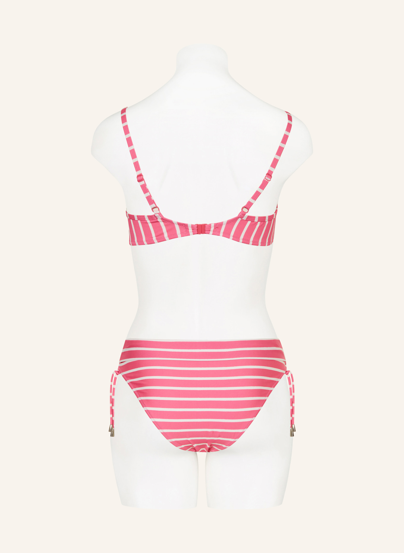 Lidea Bügel-Bikini-Top LINE UP mit Cut-out: PINK / WEISS