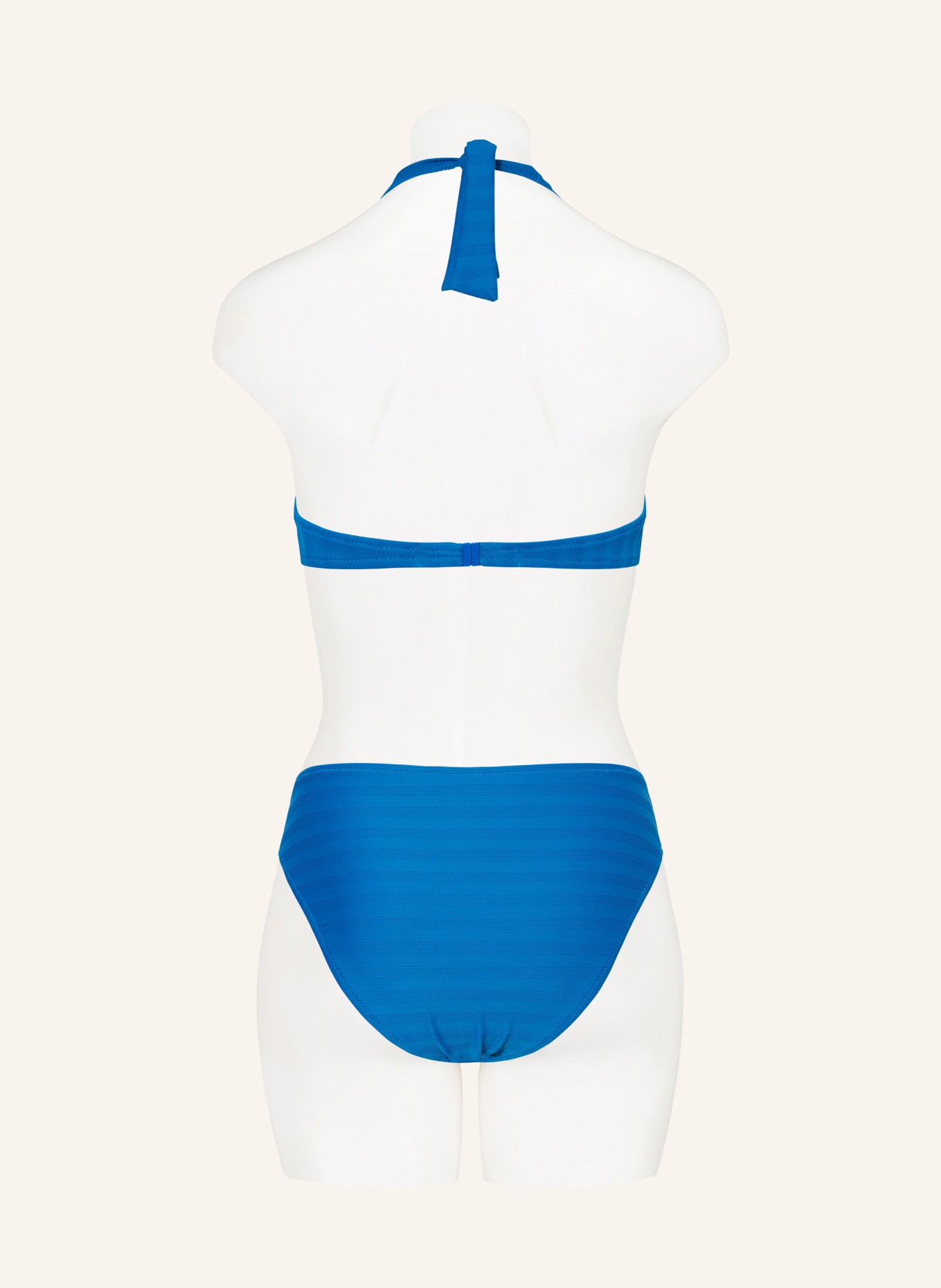 Lidea Halter neck bikini top LINEAR CODE: BLUE