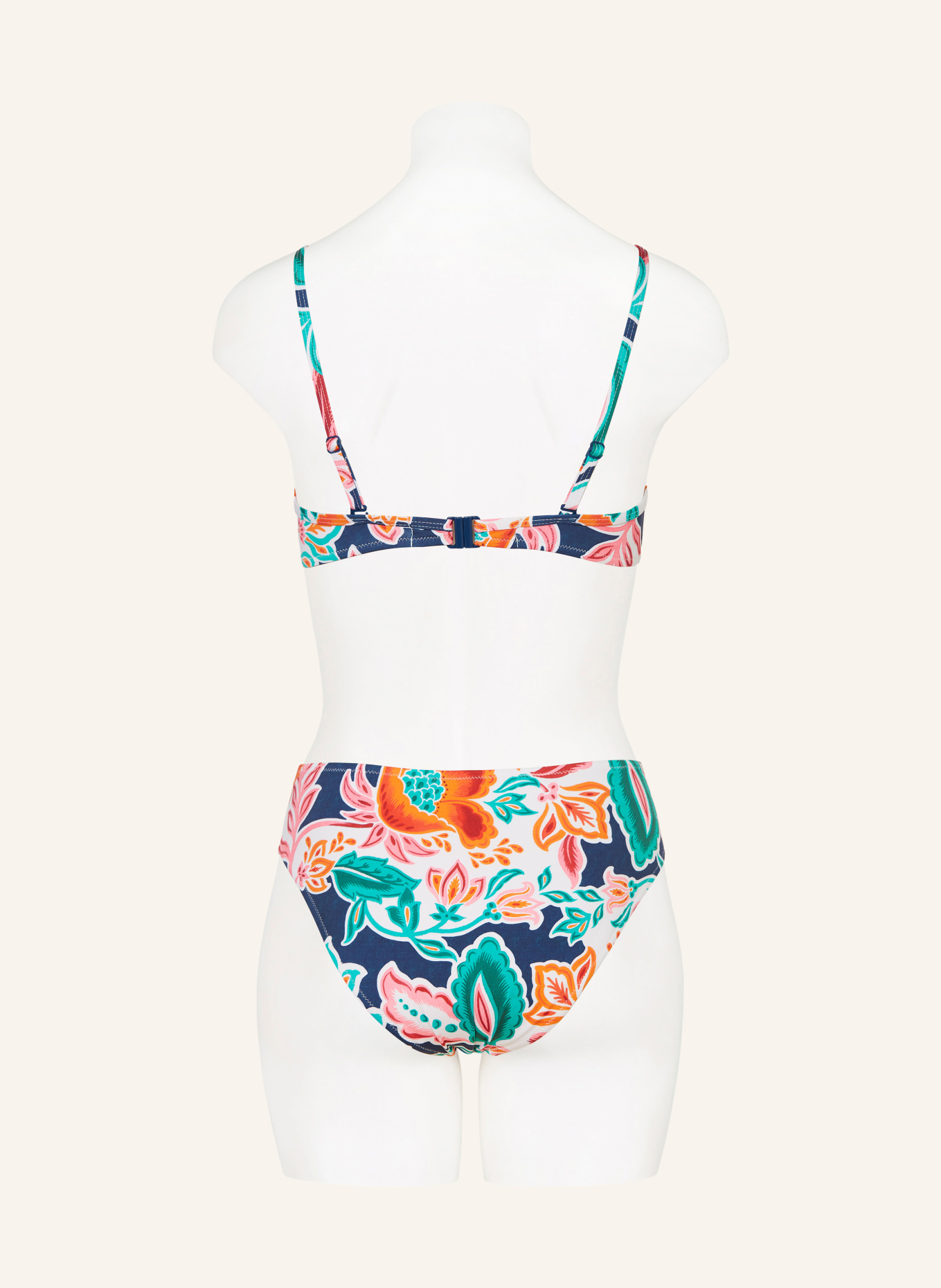 Lidea Basic-Bikini-Hose PETAL PATCH: DUNKELBLAU / ORANGE / DUNKELGRÜN