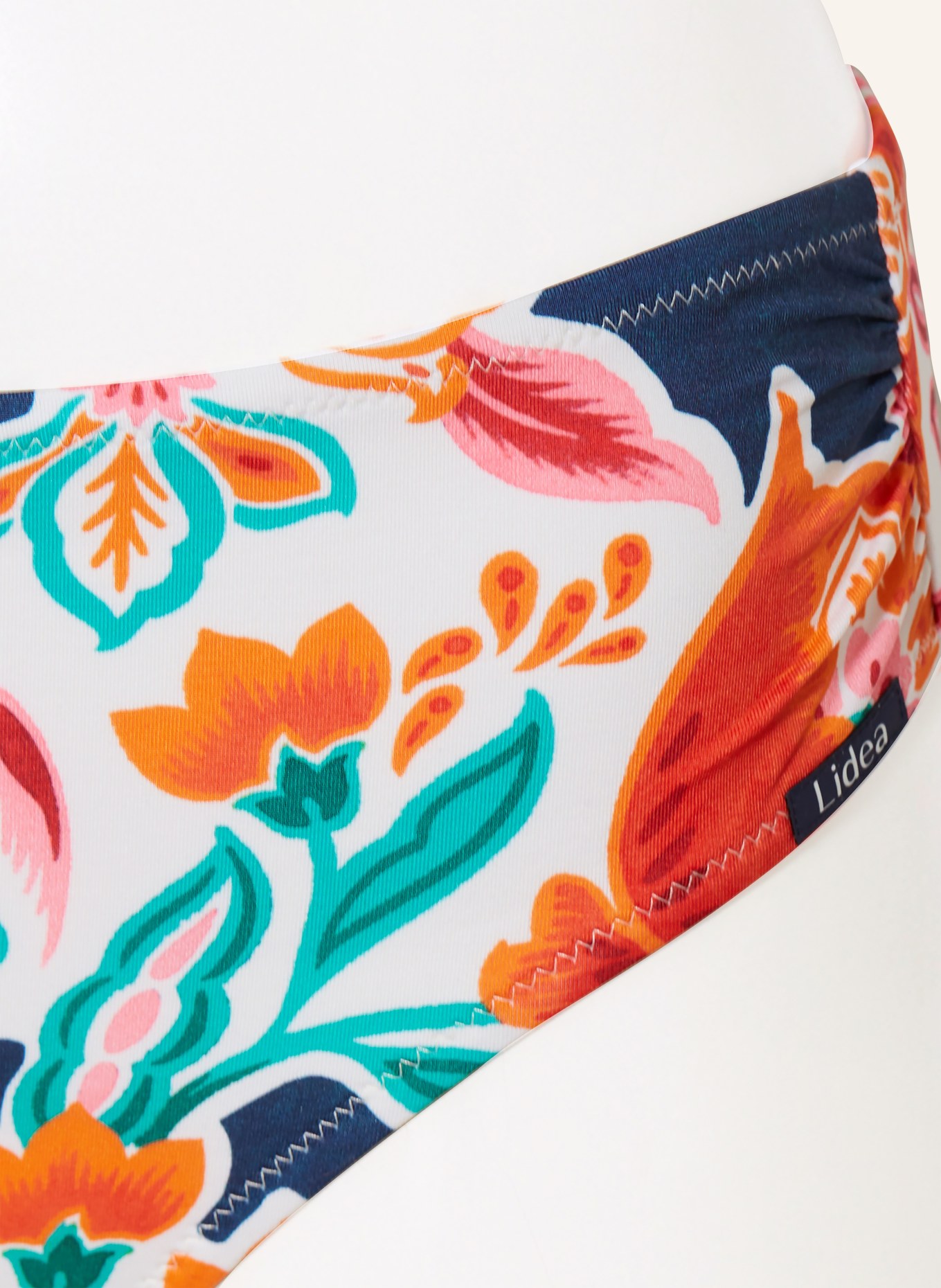 Lidea Basic-Bikini-Hose PETAL PATCH: DUNKELBLAU / ORANGE / DUNKELGRÜN