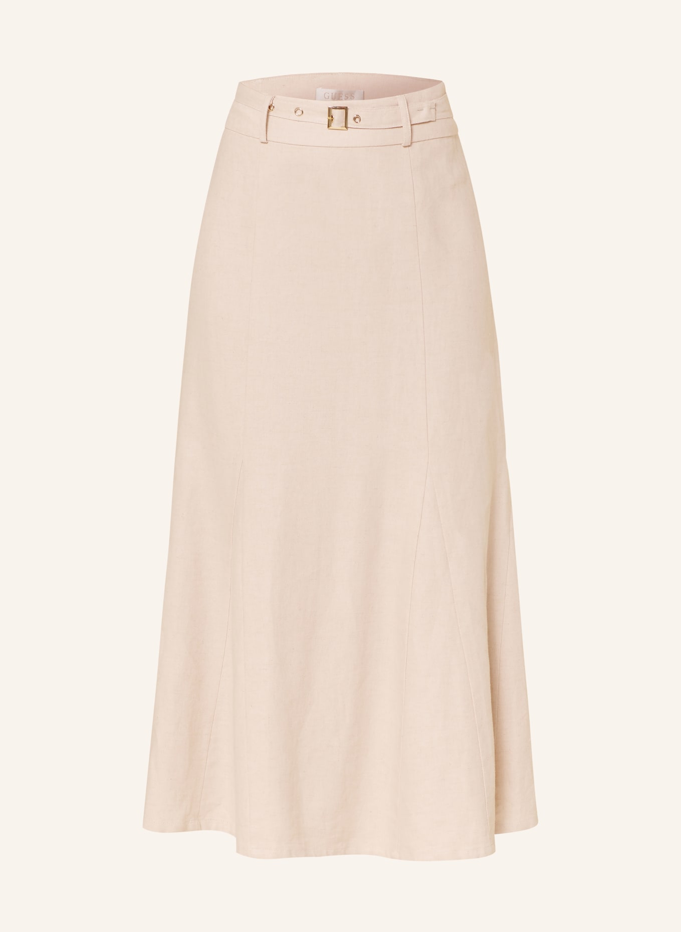 GUESS RYAN skirt with drawstring: BEIGE