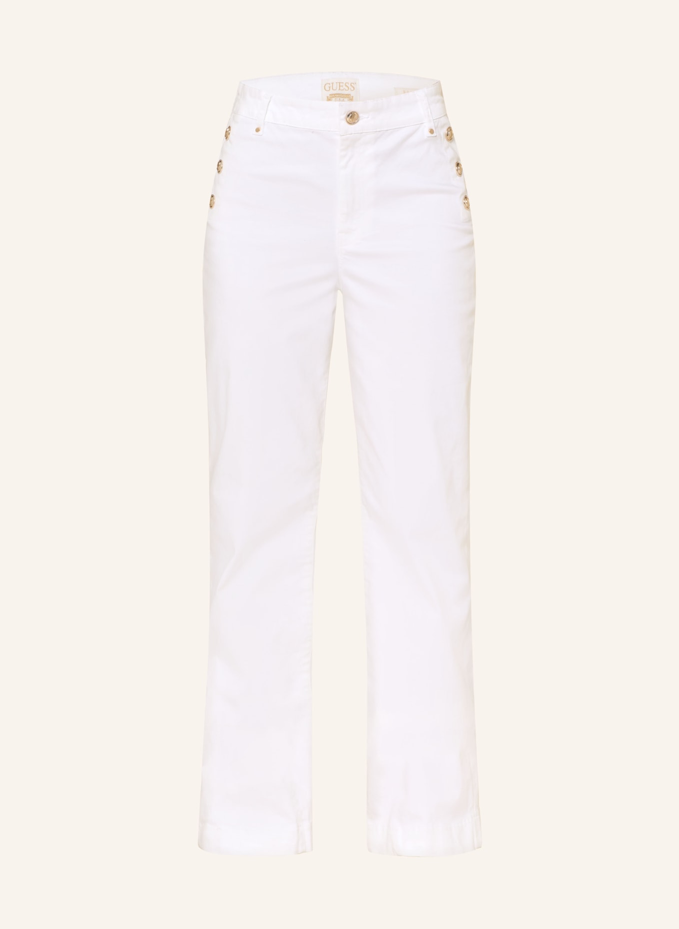 GUESS FAYE Marlen Pants: WHITE