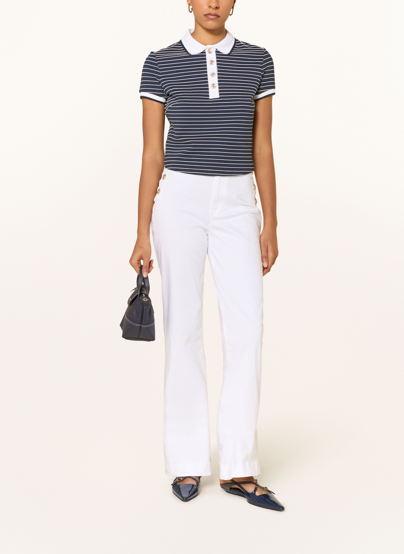 GUESS FAYE Marlen Pants: WHITE