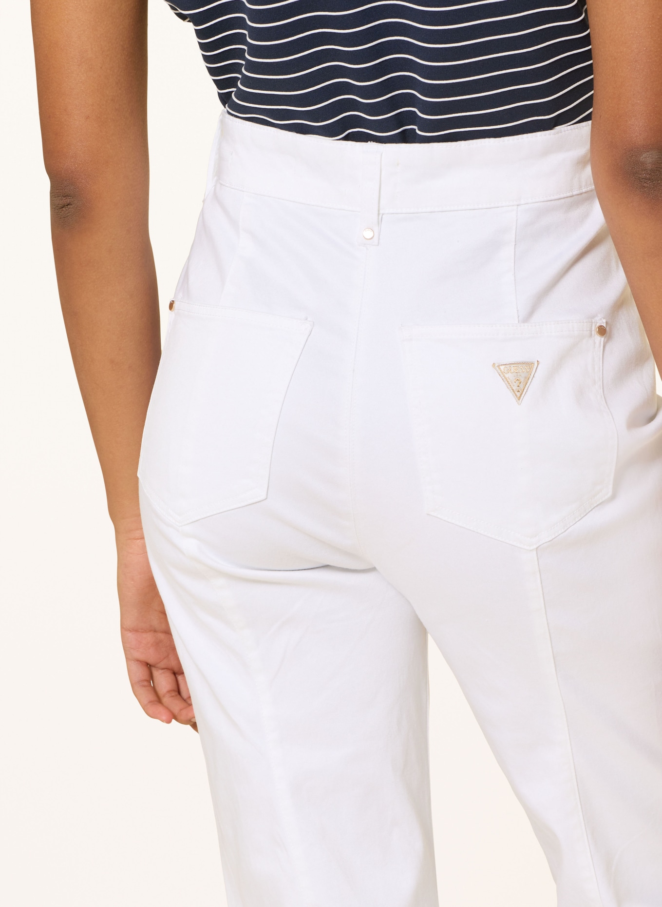 GUESS FAYE Marlen Pants: WHITE