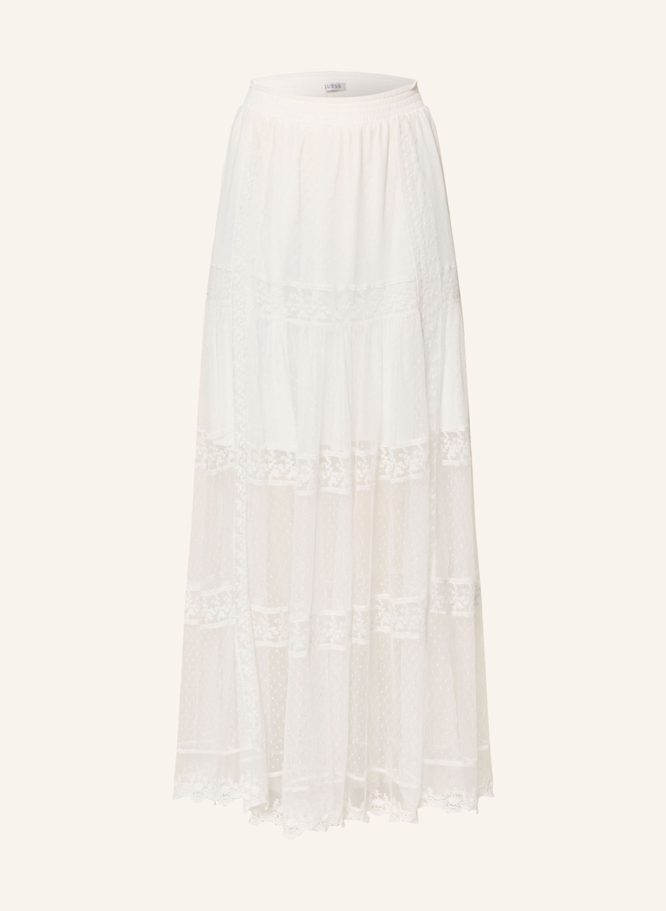 GUESS Spitzenrock BRUNELLA: CREME