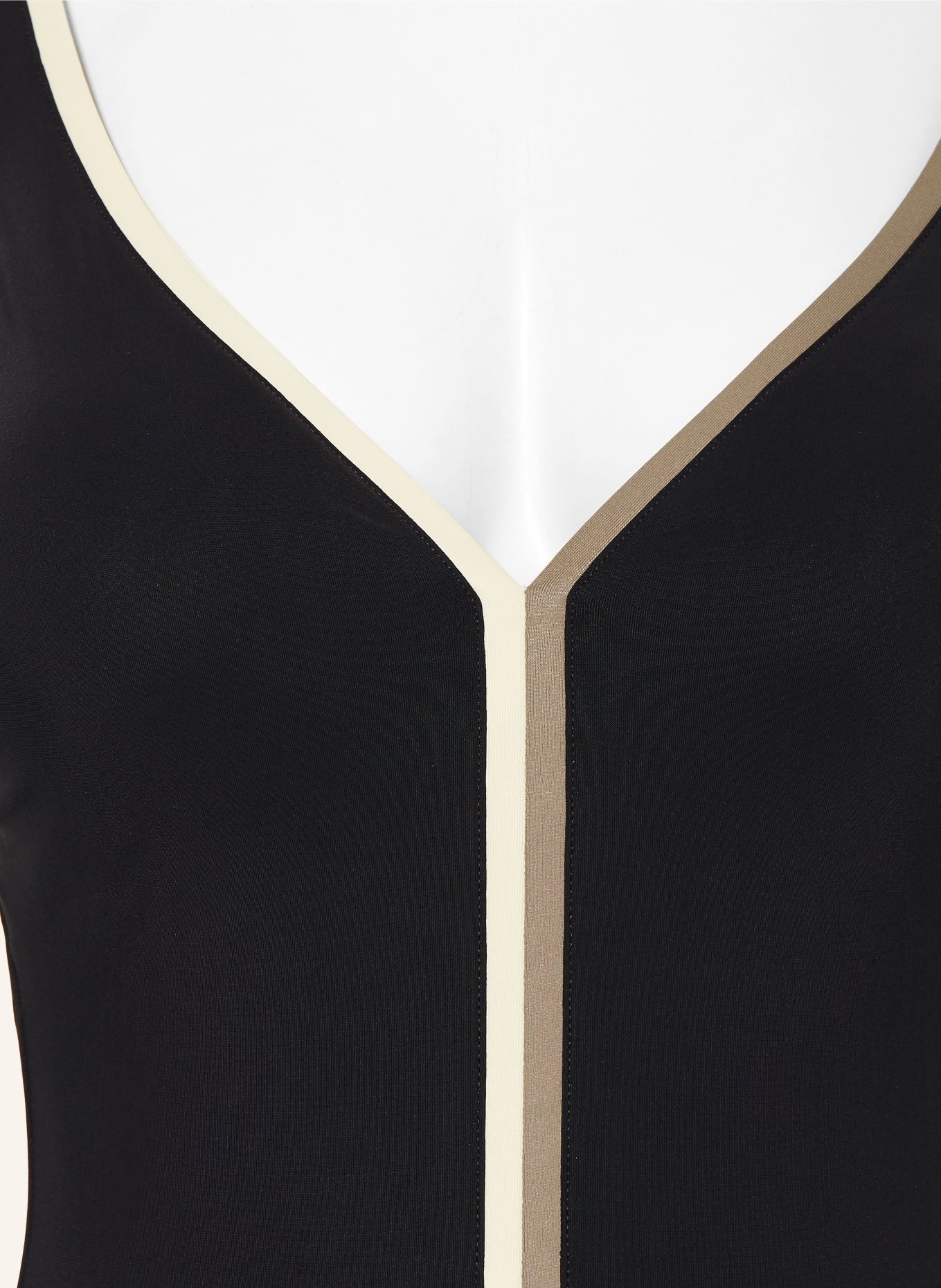 MARYAN MEHLHORN Badeanzug MODULÉ: SCHWARZ / ECRU / KHAKI