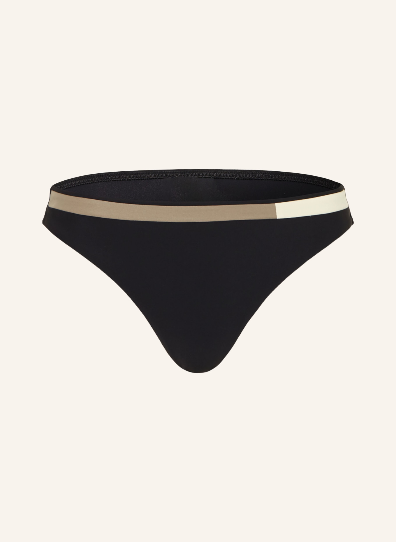 MARYAN MEHLHORN Basic-Bikini-Hose MODULÉ: SCHWARZ / ECRU / KHAKI