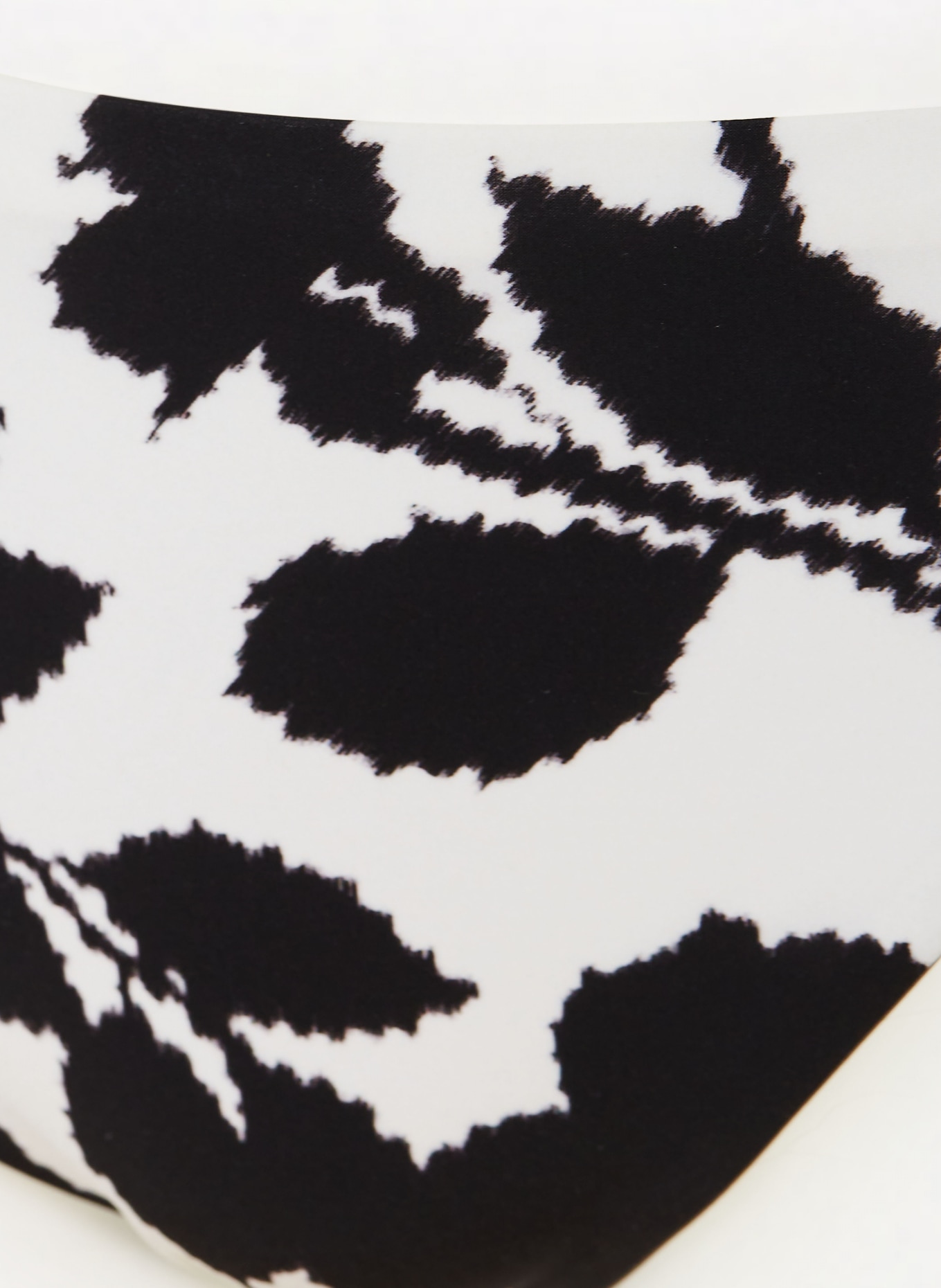 MARYAN MEHLHORN Podstawowe figi bikini FLORASCAPE: CZARNY / BIAŁY