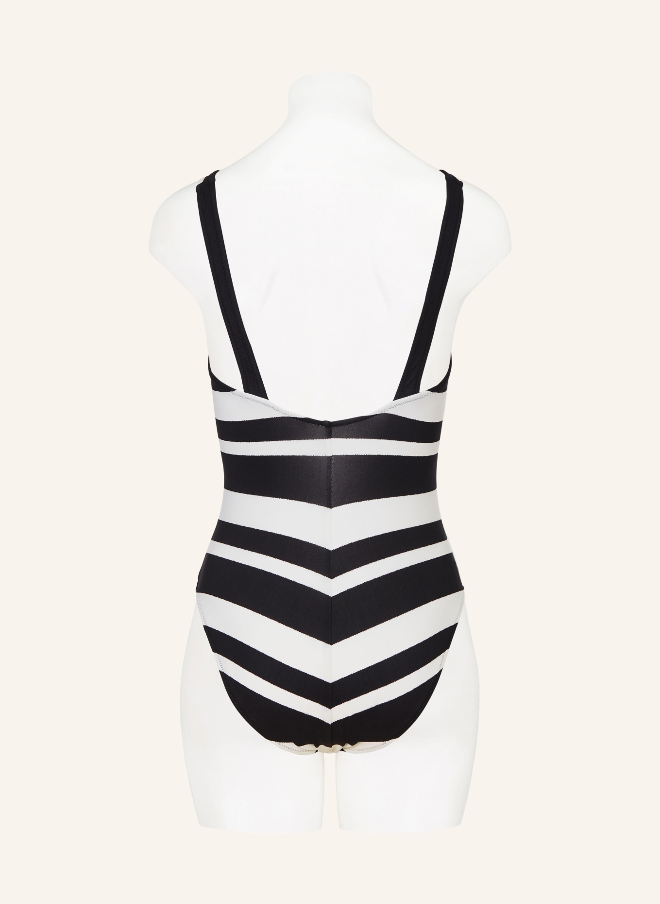 MARYAN MEHLHORN MONOMAR swimsuit: BLACK / WHITE
