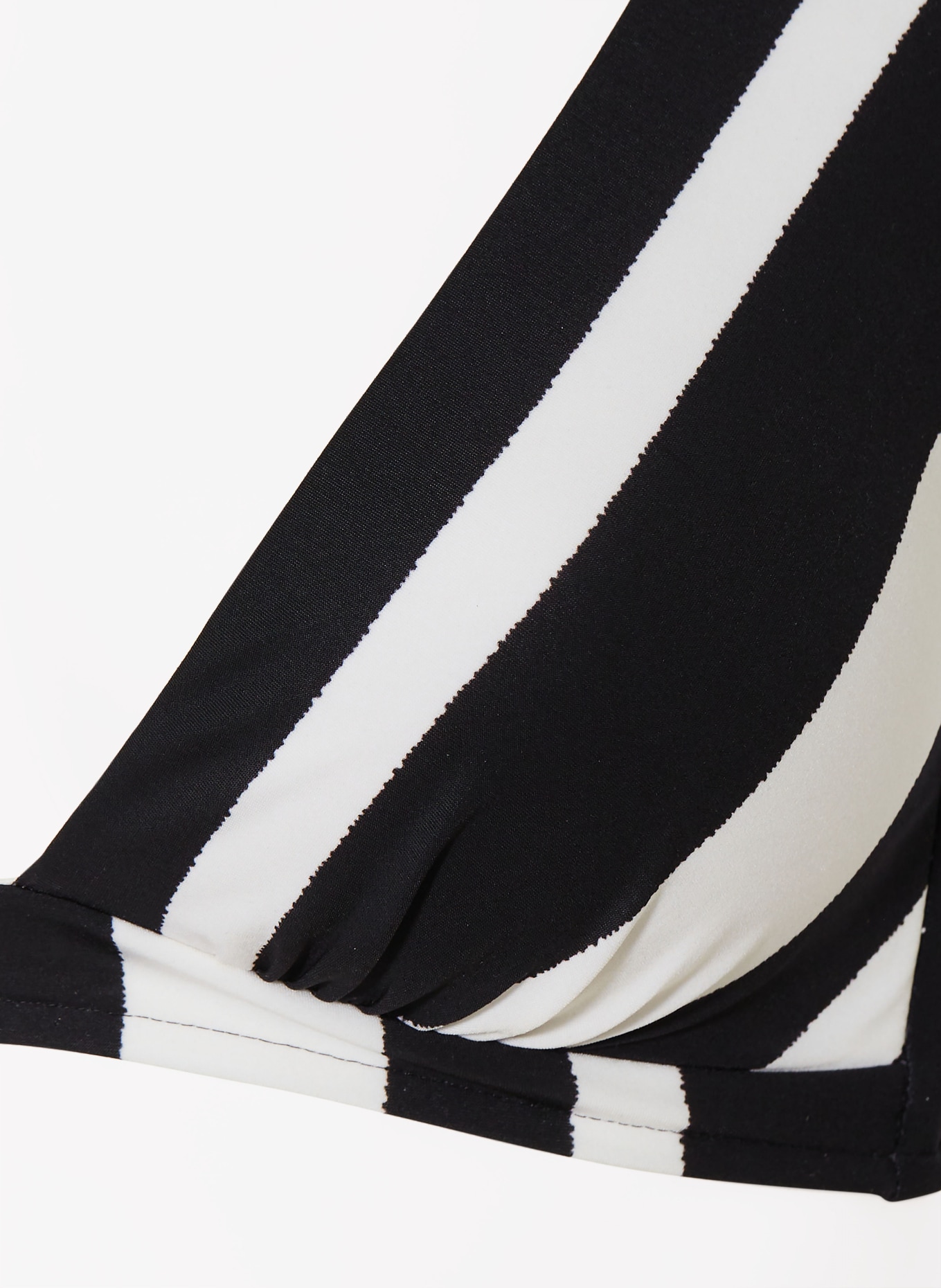 MARYAN MEHLHORN Bralette bikiny MONOMAR: ČERNÁ / BÍLÁ