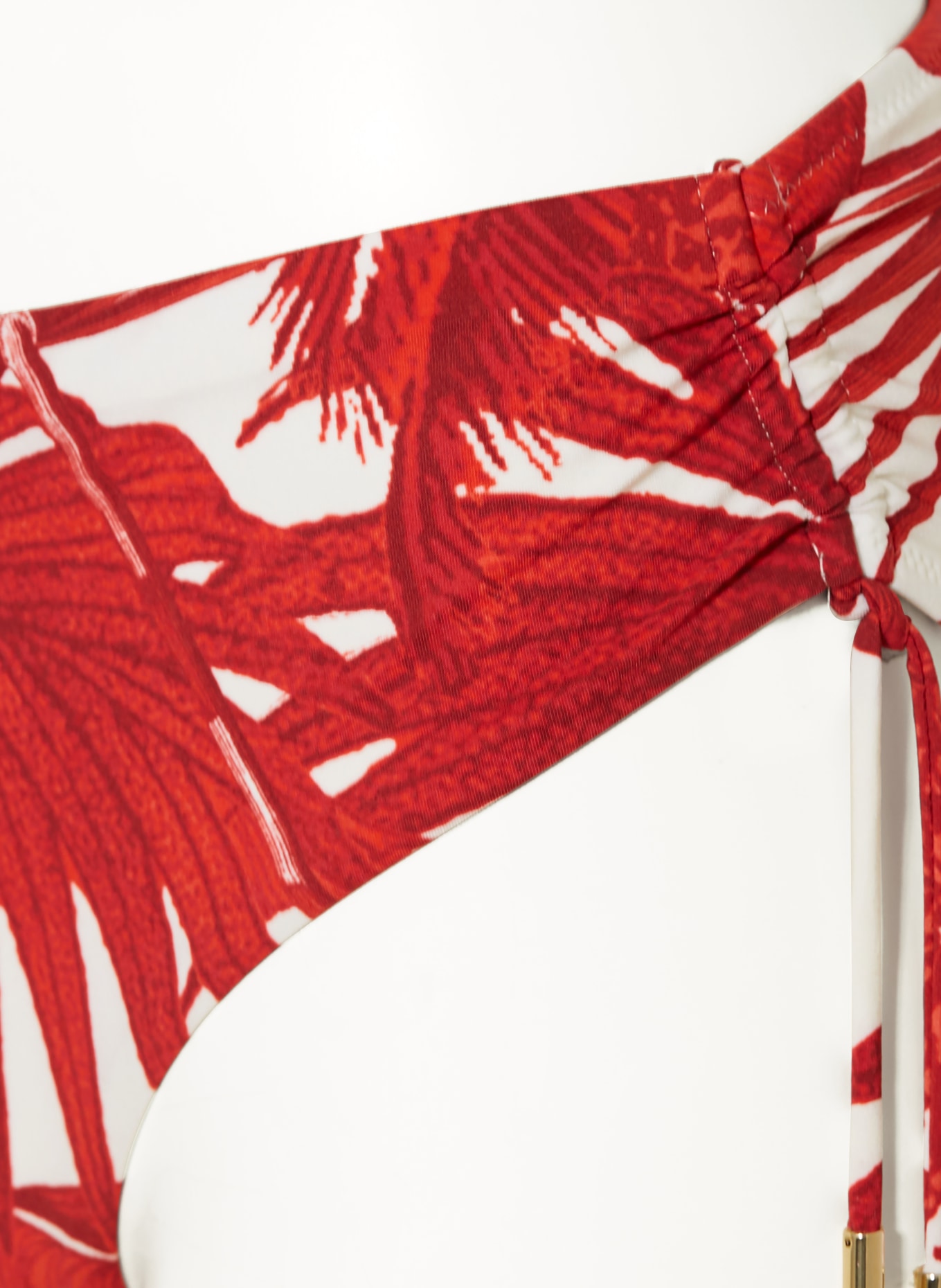 MARYAN MEHLHORN Basic-Bikini-Hose PALMARIA: ROT / WEISS