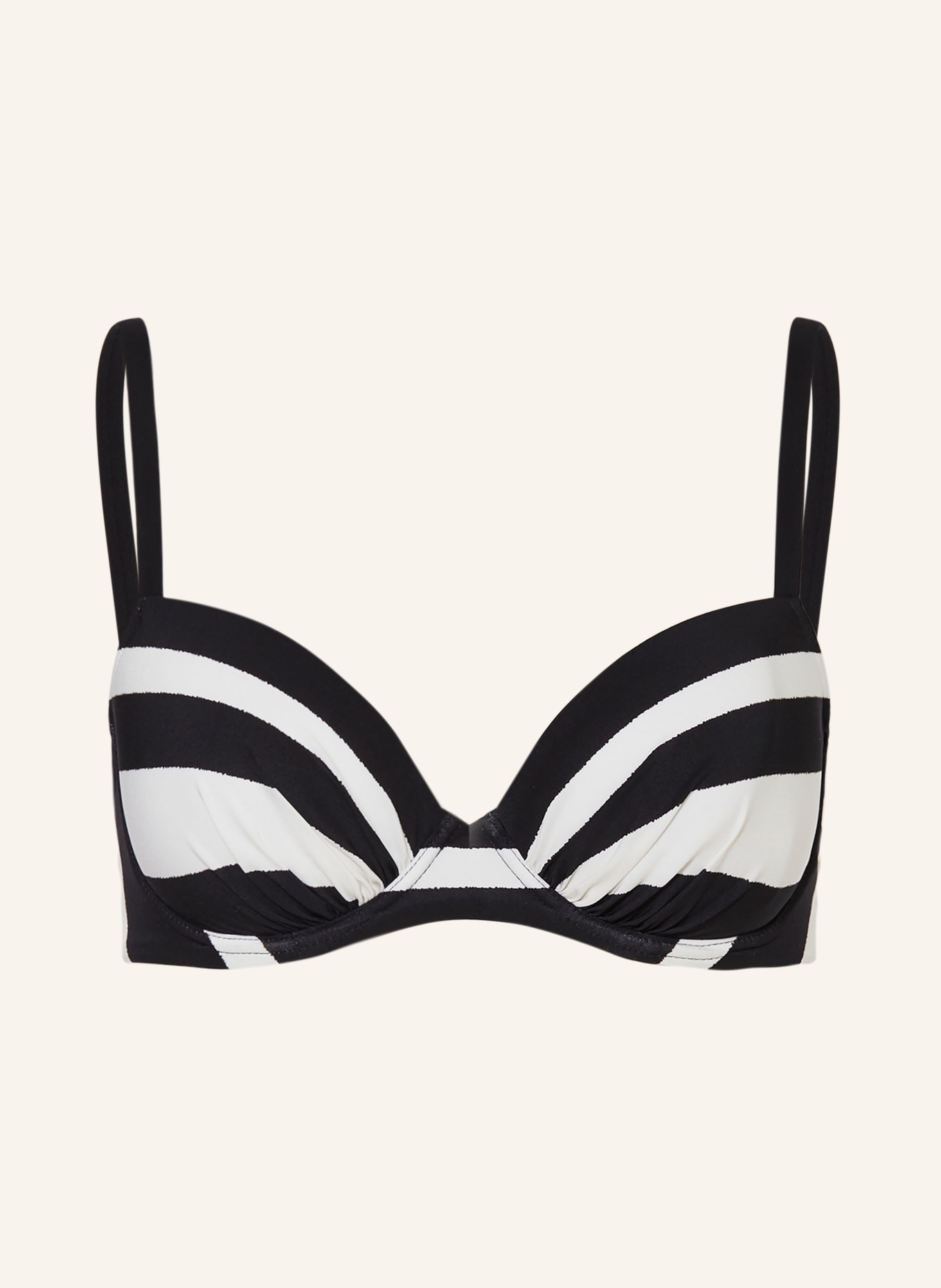 MARYAN MEHLHORN Underwire bikini top MONOMAR: BLACK / WHITE