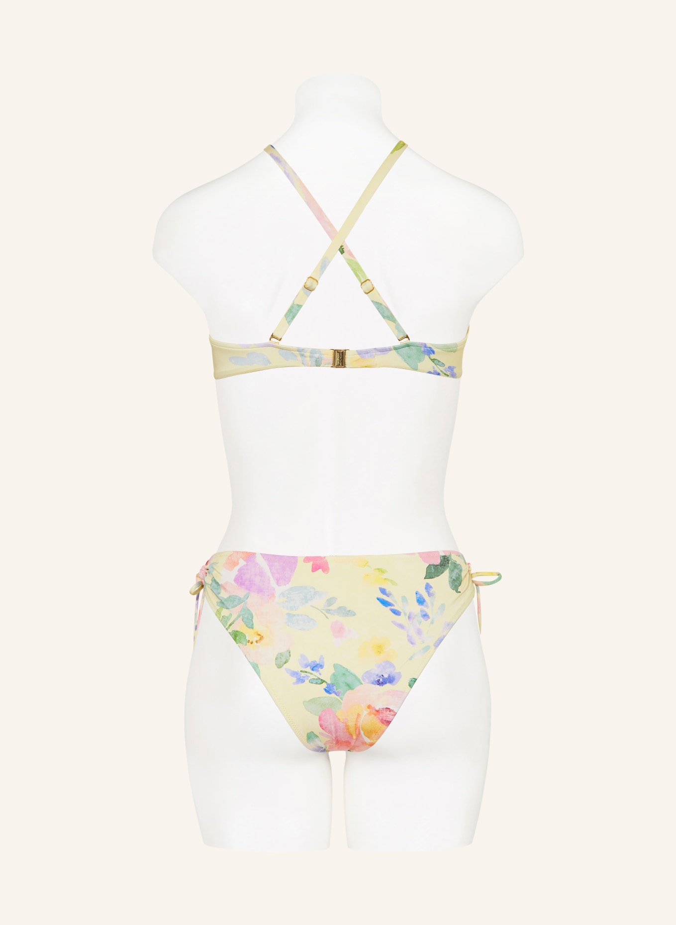 MARYAN MEHLHORN Bügel-Bikini-Top FLORESSENCE: HELLGELB / HELLROSA / GRÜN