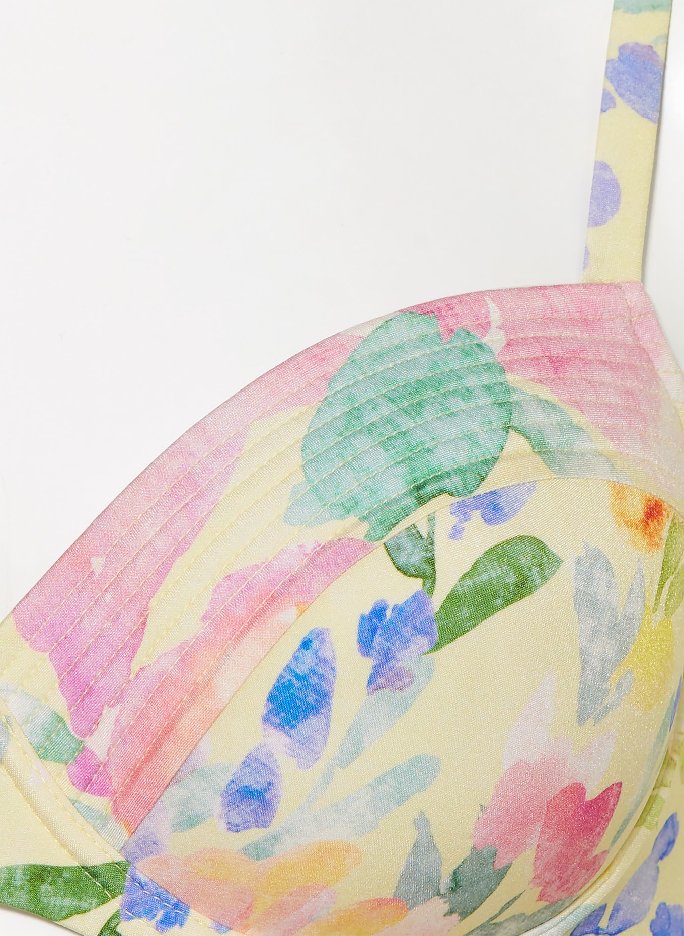 MARYAN MEHLHORN Bügel-Bikini-Top FLORESSENCE: HELLGELB / HELLROSA / GRÜN