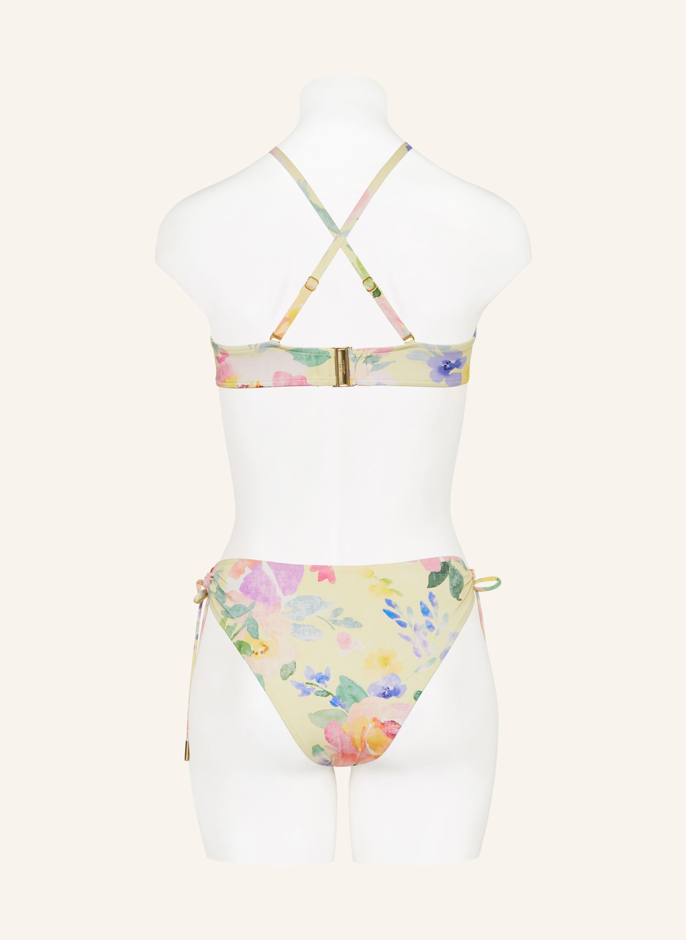 MARYAN MEHLHORN Bralette-Bikini-Top FLORESSENCE: HELLGELB / ROSA / GRÜN