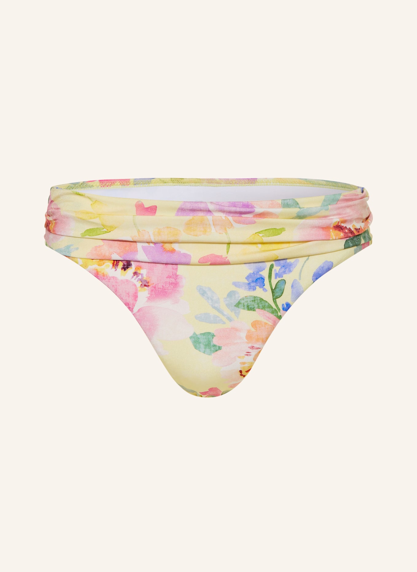 MARYAN MEHLHORN Basic-Bikini-Hose FLORESSENCE: HELLGELB / ROSA / GRÜN