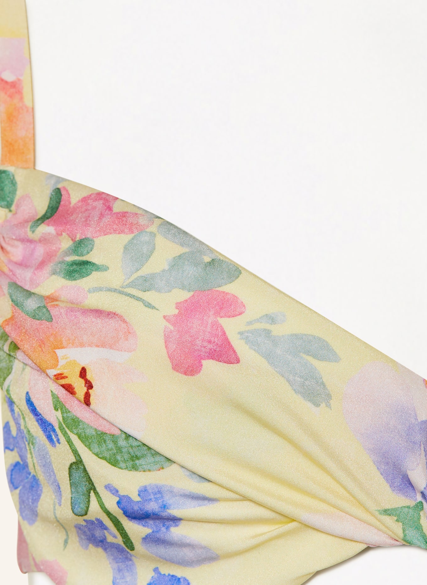 MARYAN MEHLHORN Bügel-Bikini-Top FLORESSENCE: HELLGELB / ROSA / BLAU